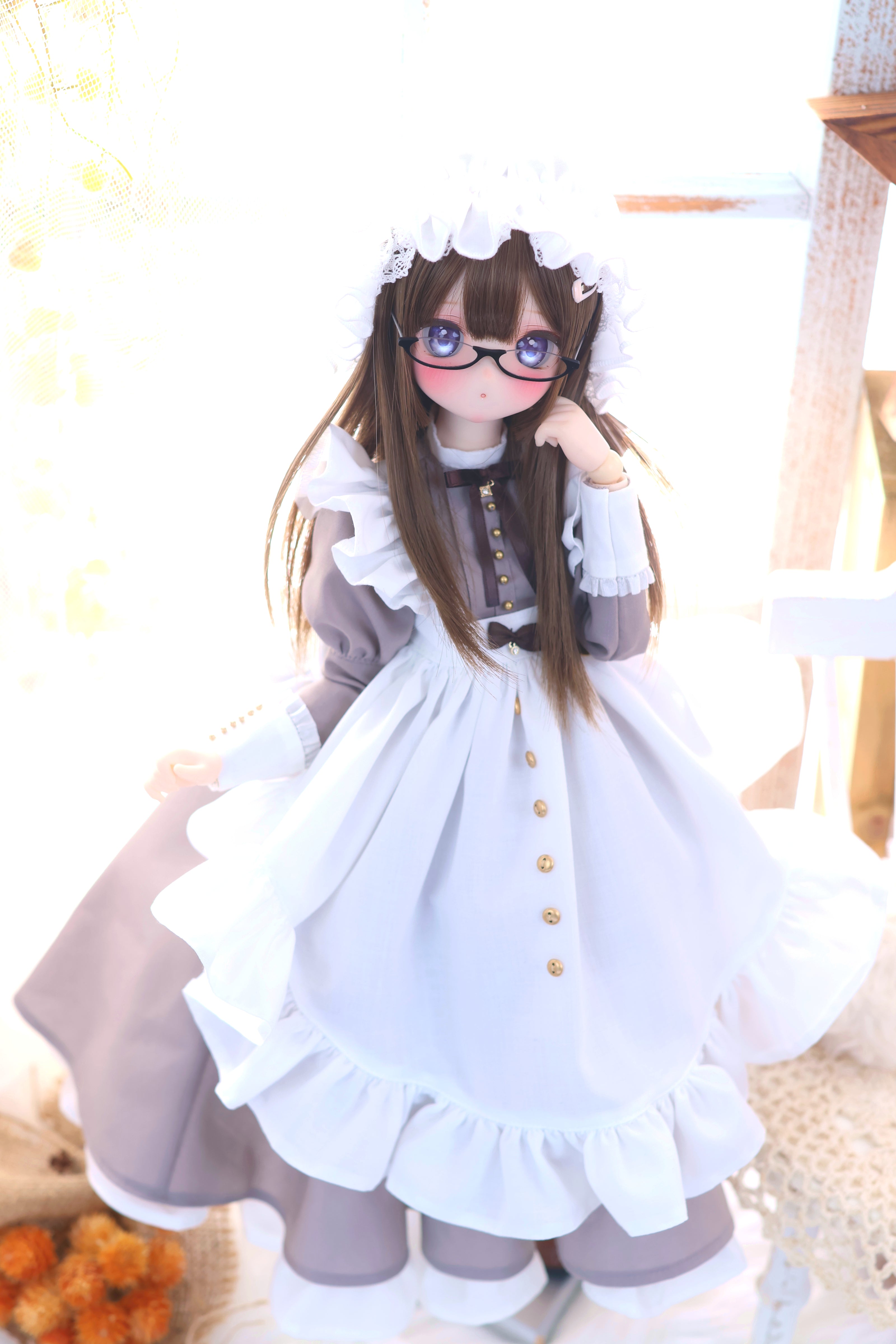 ロイヤル・ヴィクトリアンメイド（グレージュ）｜Mini Dollfie Dream ・ 1/4 TinyFox PEKO体