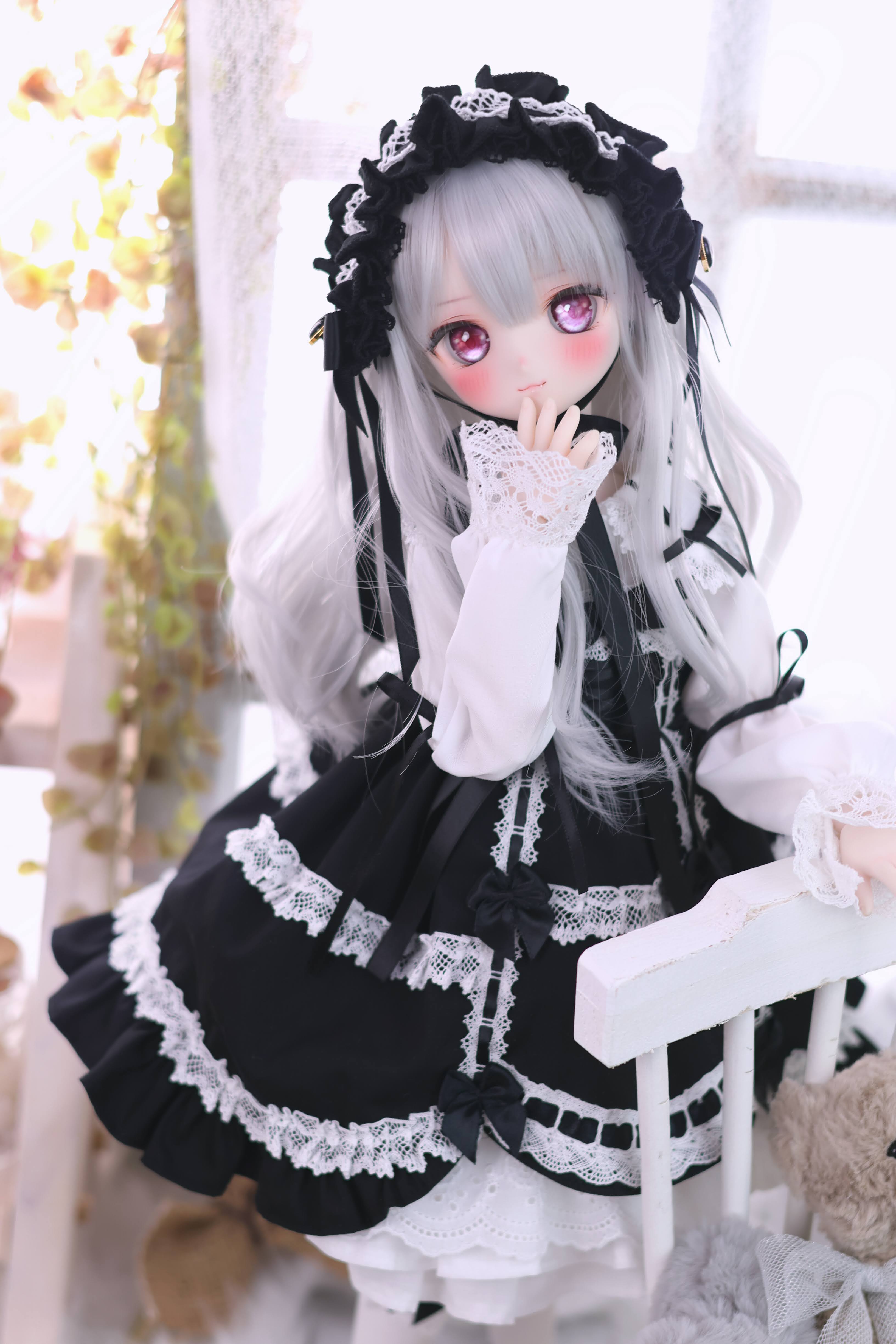 Nostalgic Lolita-chan (Black)｜Mini Dollfie Dream・KUMAKO