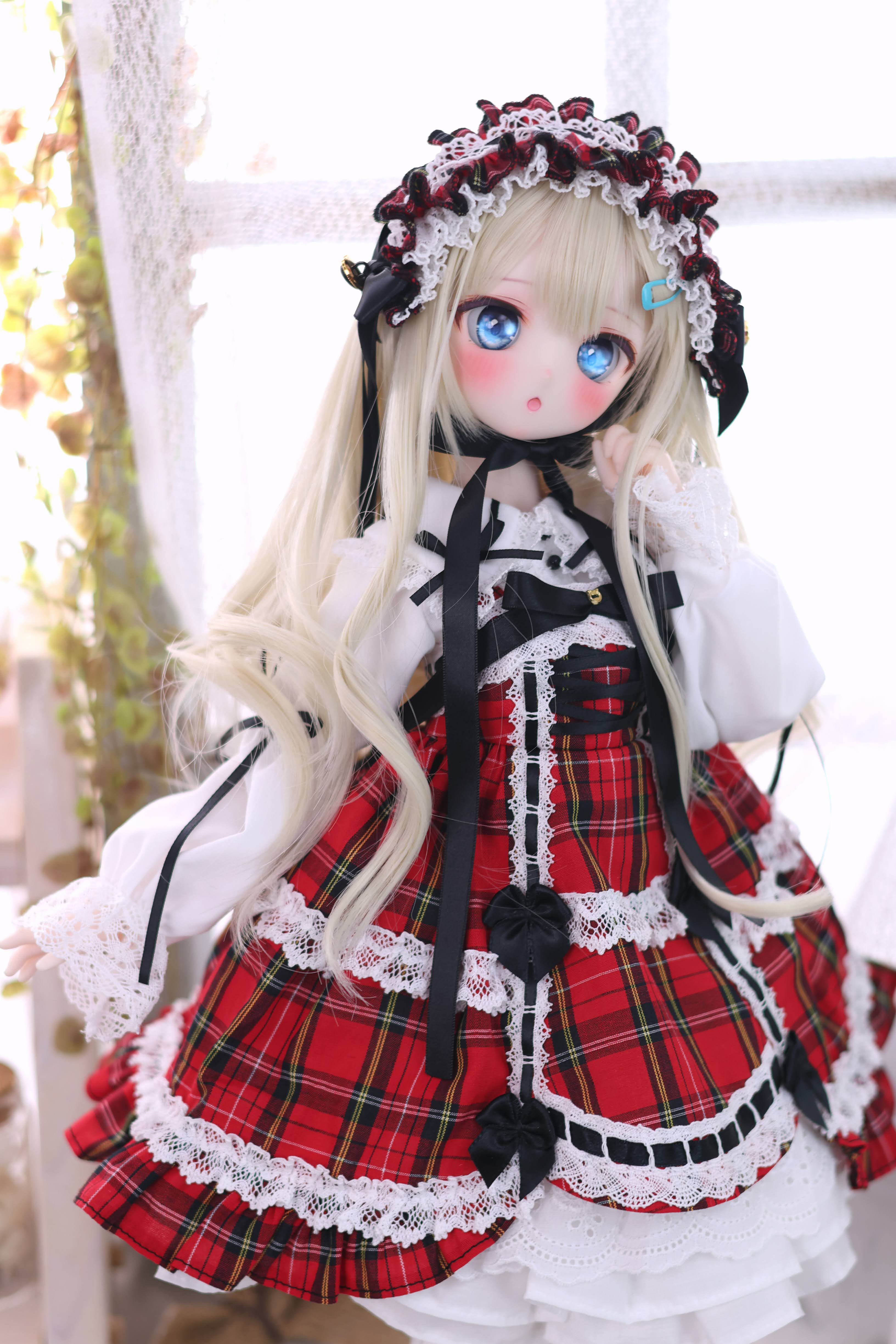 懐古ロリィタちゃん（赤）｜Mini Dollfie Dream・KUMAKO