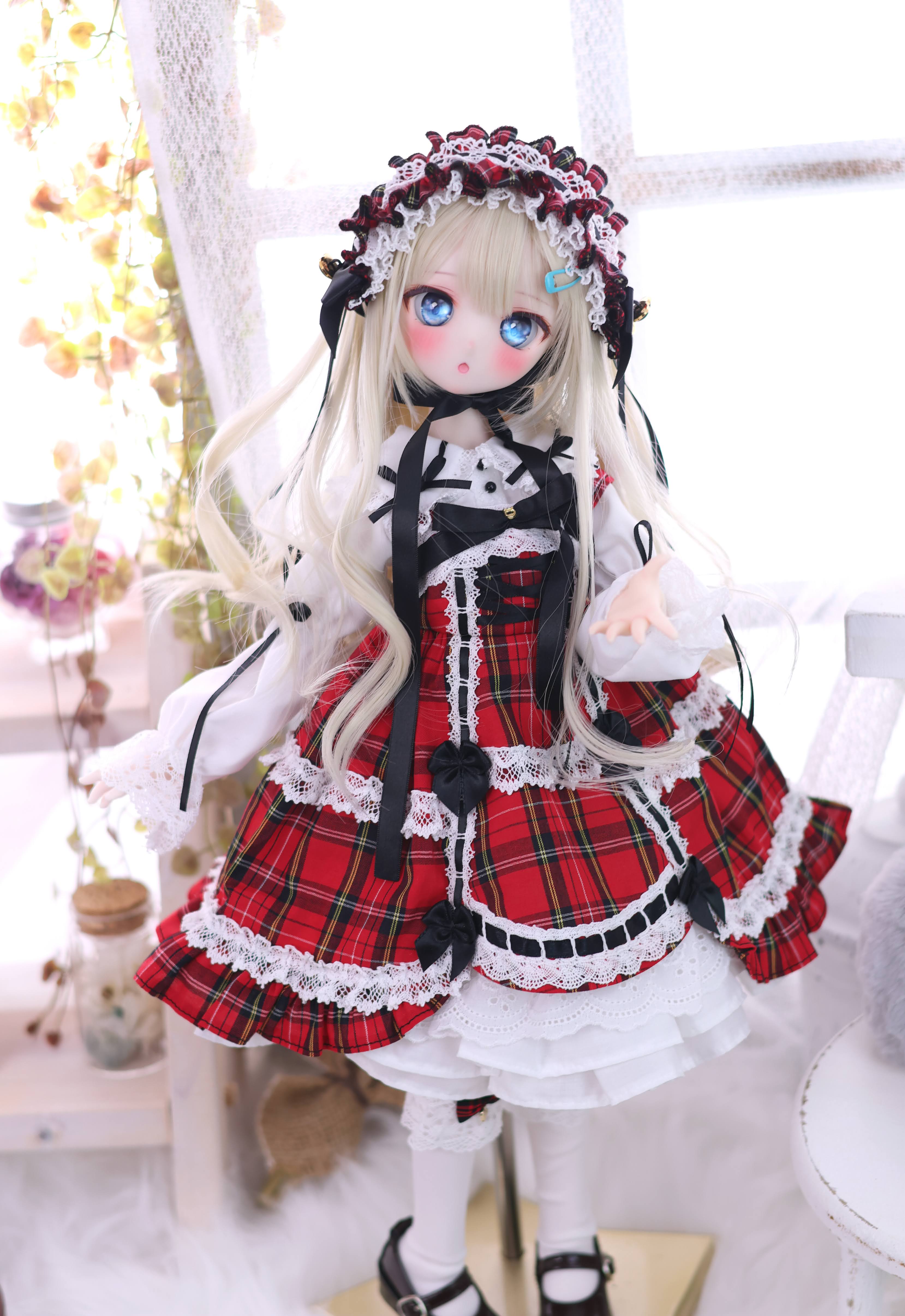 懐古ロリィタちゃん（赤）｜Mini Dollfie Dream・KUMAKO