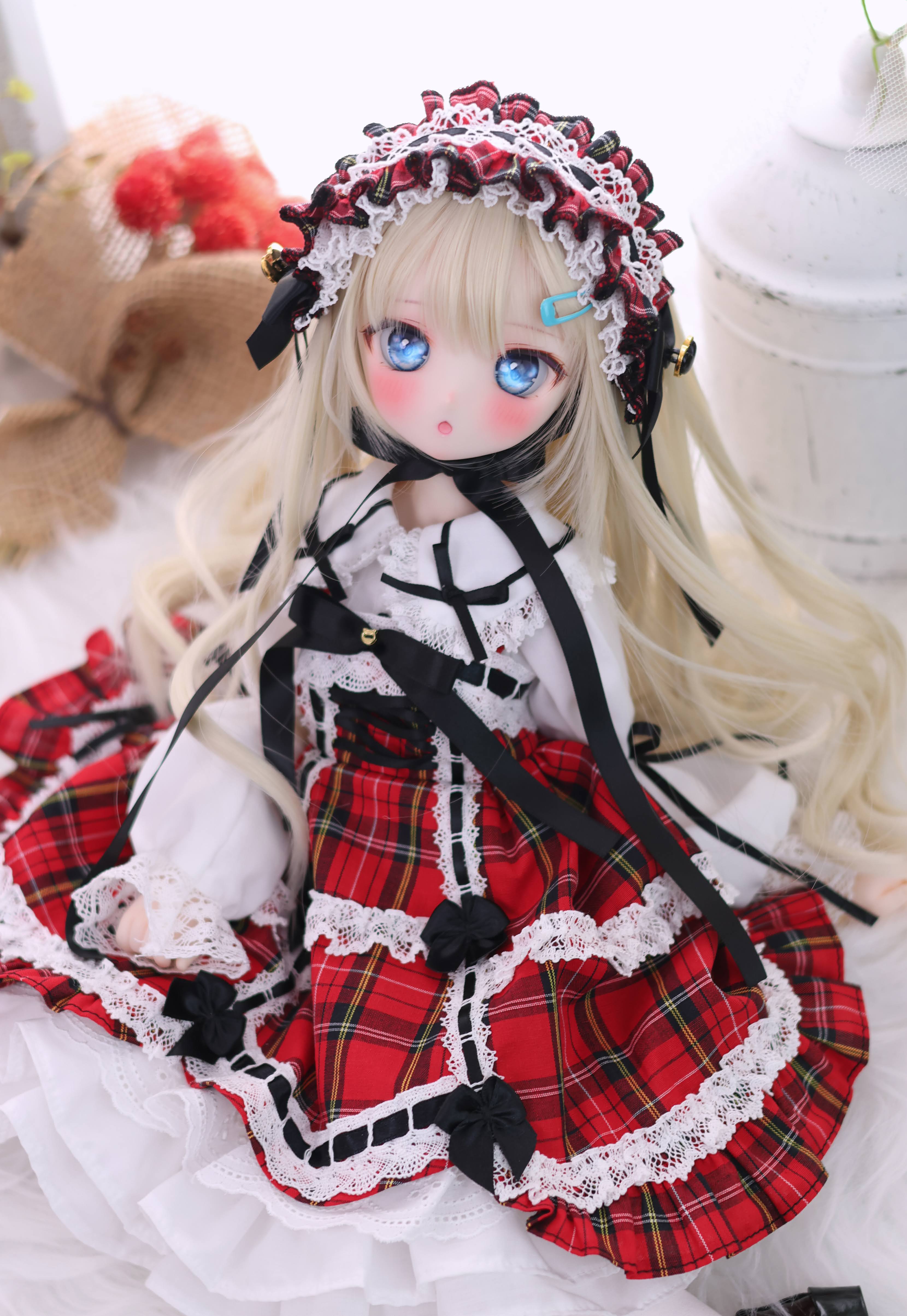 懐古ロリィタちゃん（赤）｜Mini Dollfie Dream・KUMAKO