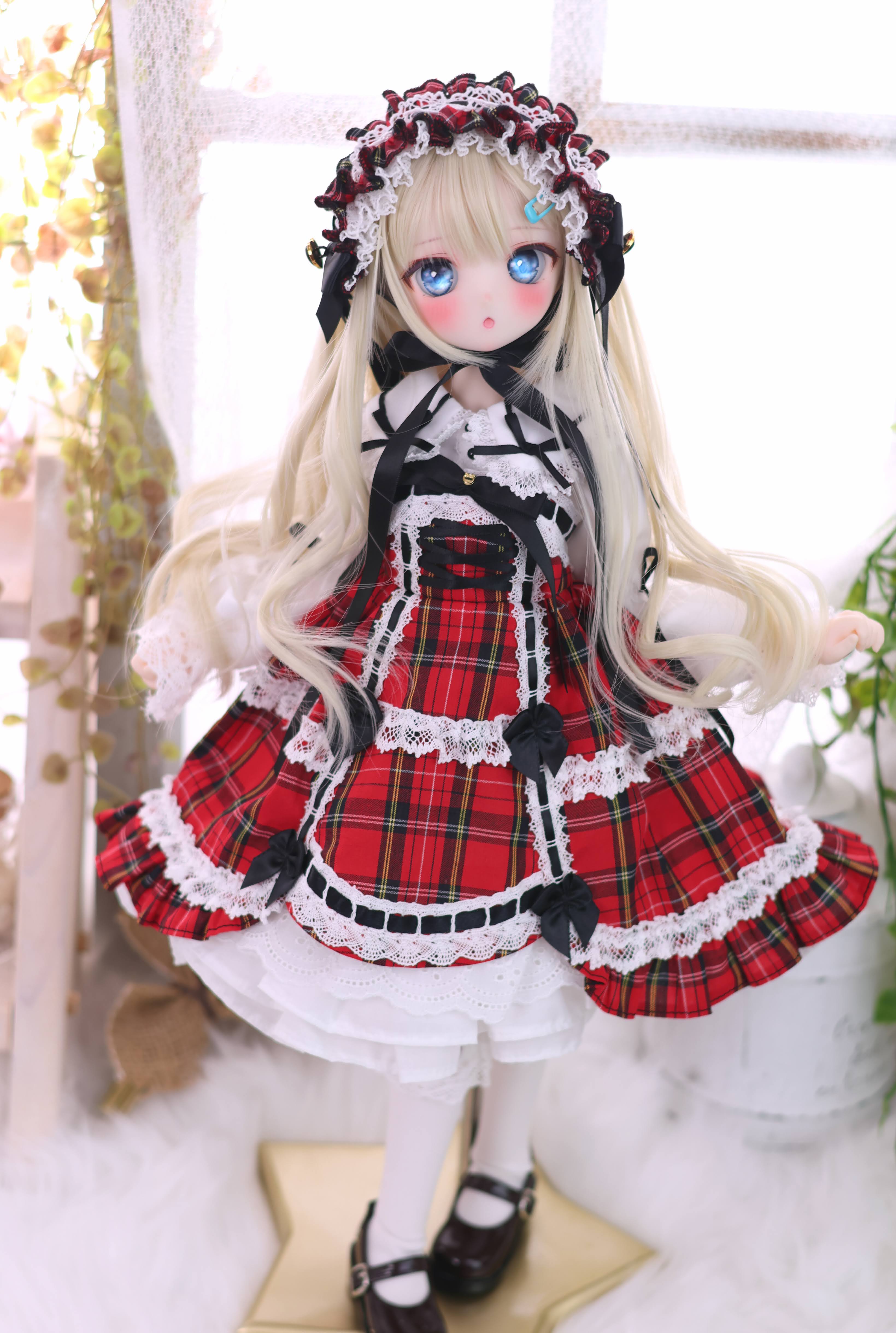 懐古ロリィタちゃん（赤）｜Mini Dollfie Dream・KUMAKO
