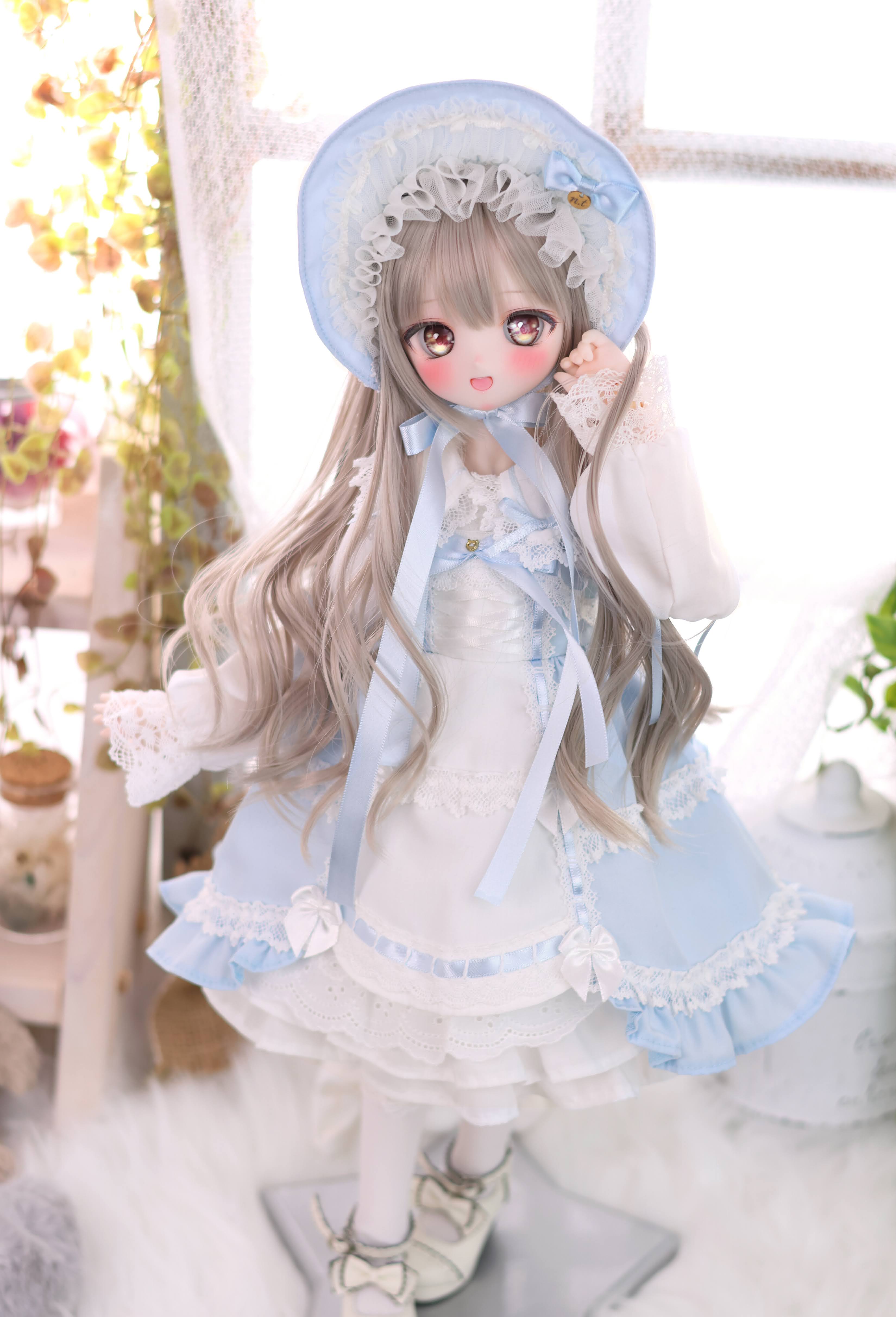 懐古ロリィタちゃん（水色）｜Mini Dollfie Dream・KUMAKO
