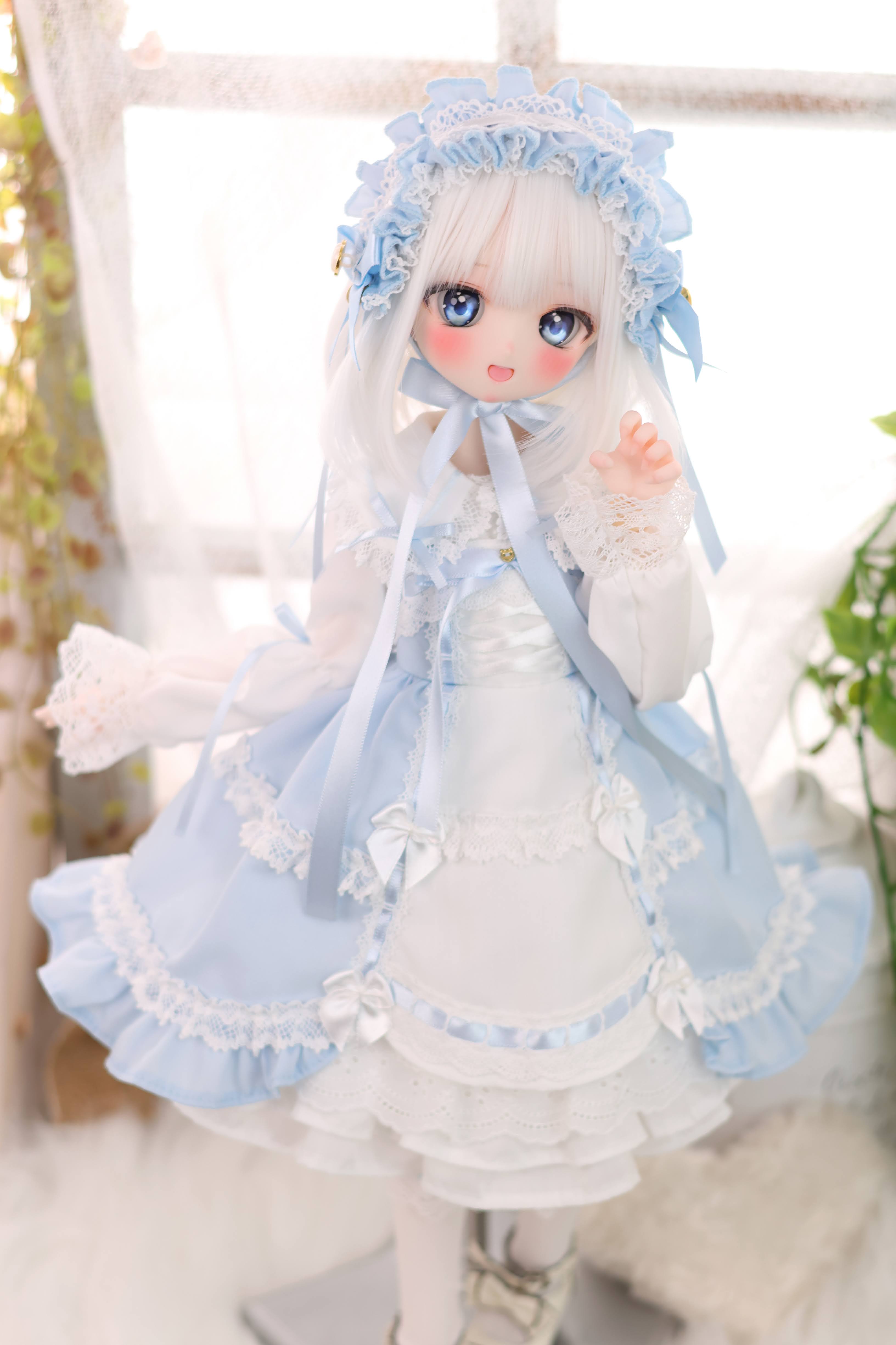 懐古ロリィタちゃん（水色）｜Mini Dollfie Dream・KUMAKO