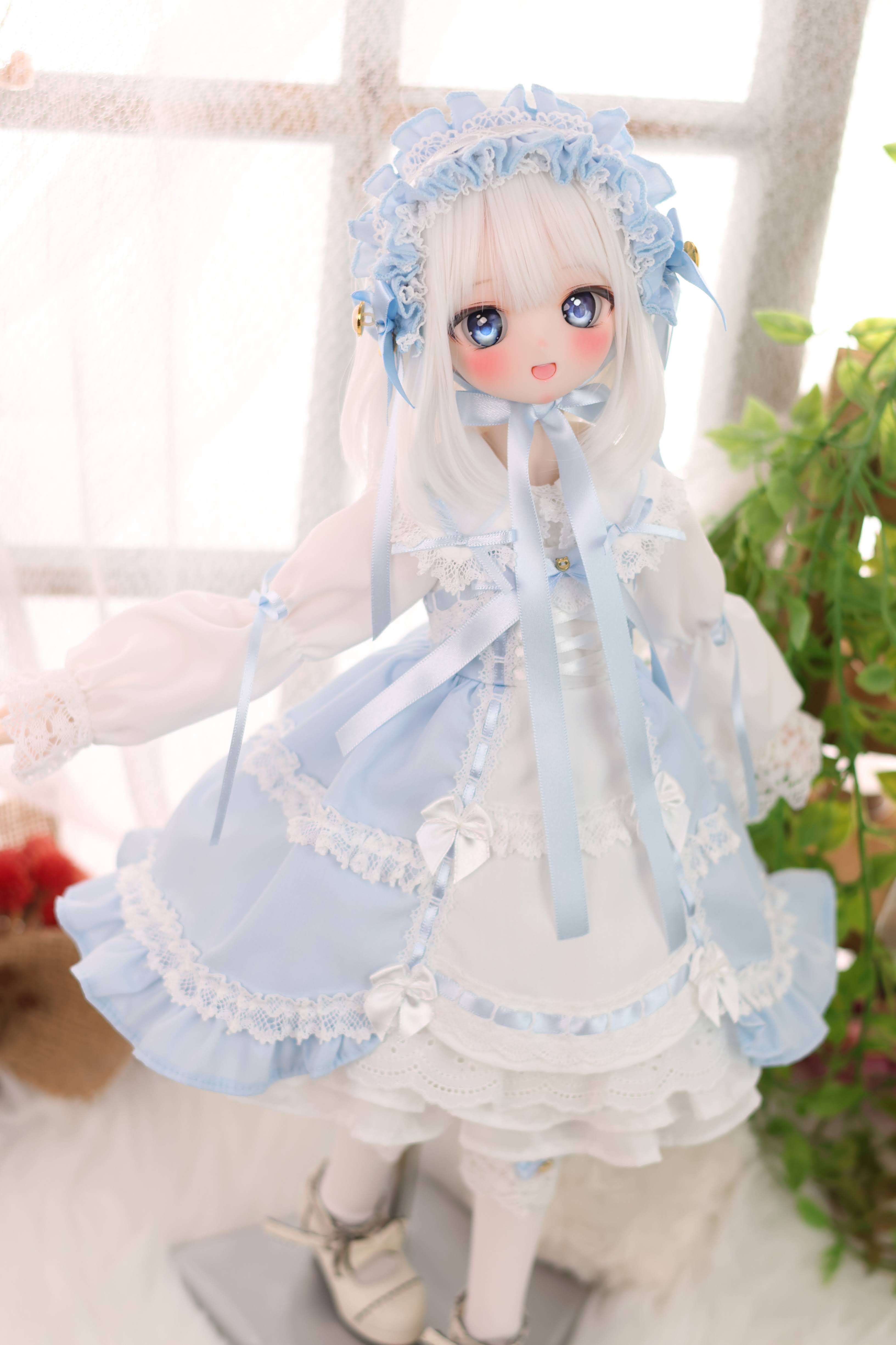 懐古ロリィタちゃん（水色）｜Mini Dollfie Dream・KUMAKO