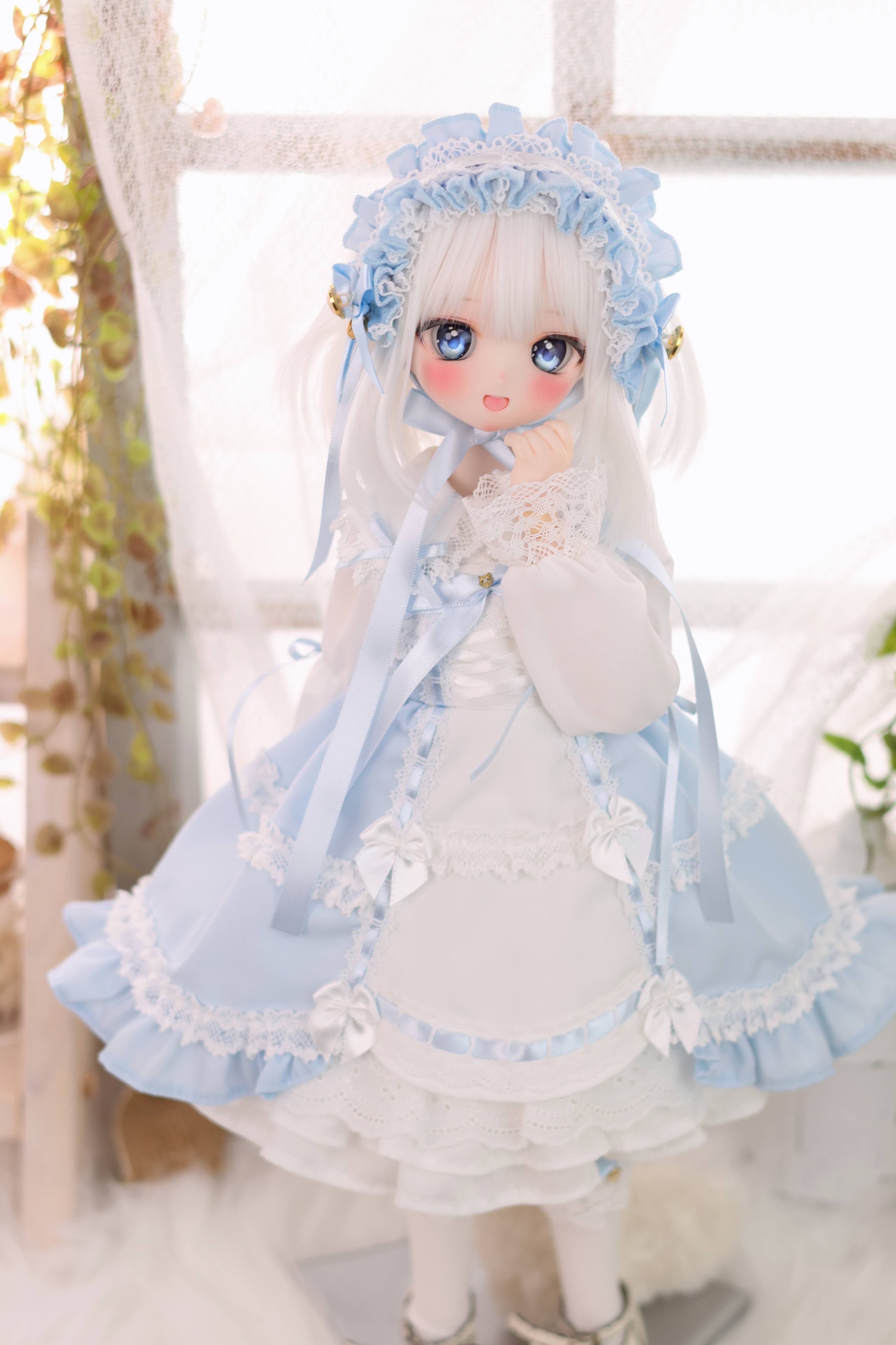 懐古ロリィタちゃん（水色）｜Mini Dollfie Dream・KUMAKO
