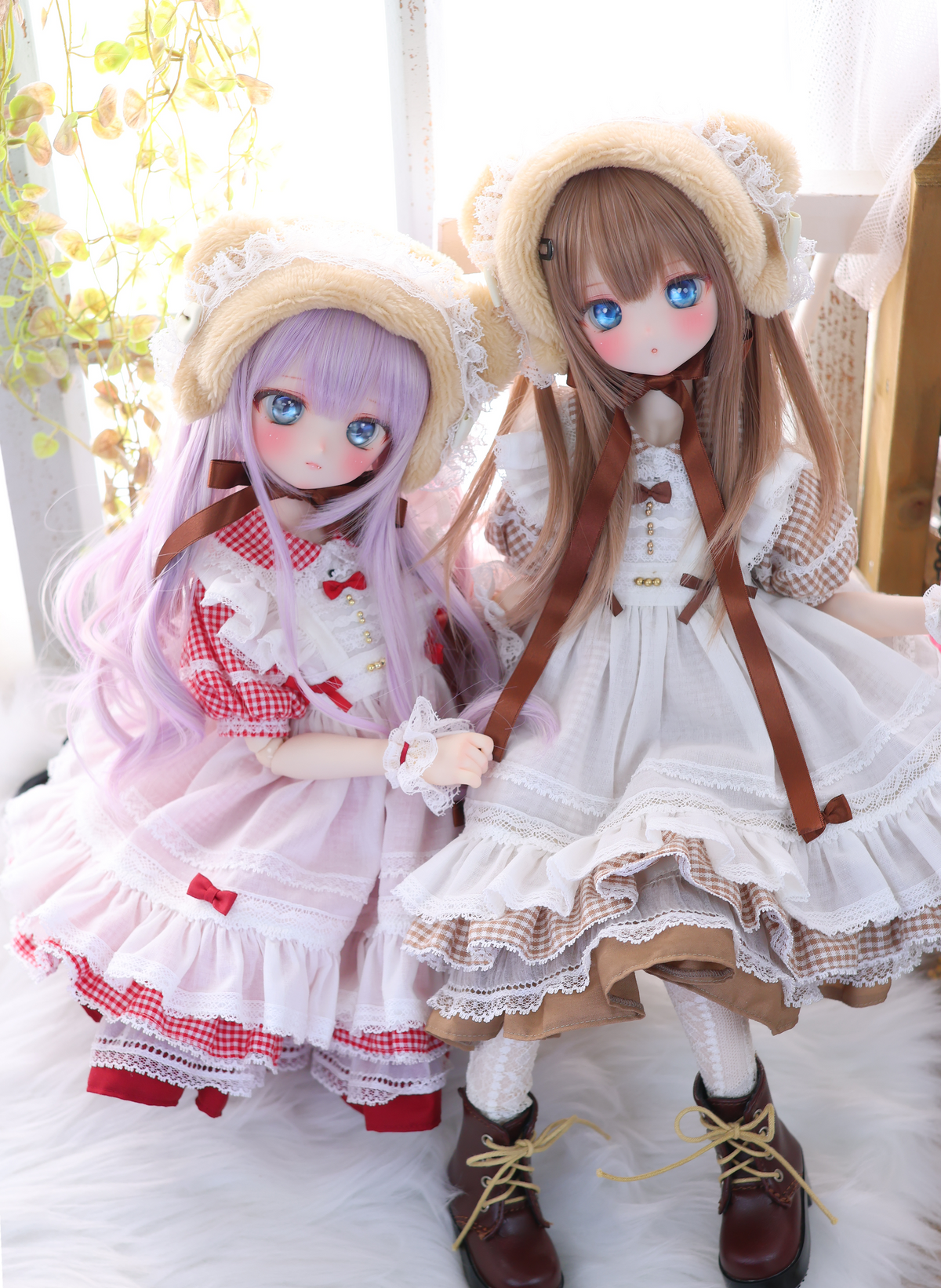 ハニベア・ピクニックセット（レッド）｜Mini Dollfie Dream ・ 1/4TinyFox PEKO・KUMAKO