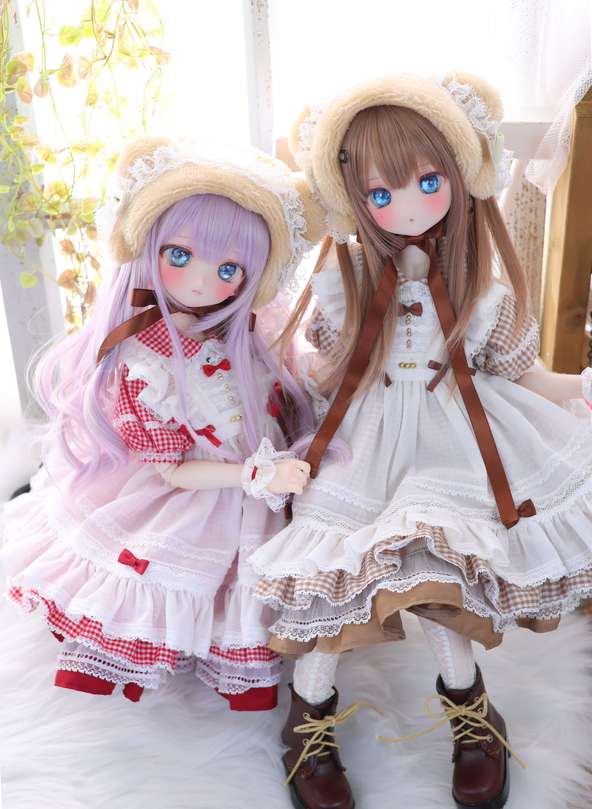 ハニベア・ピクニックセット（ブラウン）｜Mini Dollfie Dream ・ 1/4TinyFox PEKO・KUMAKO
