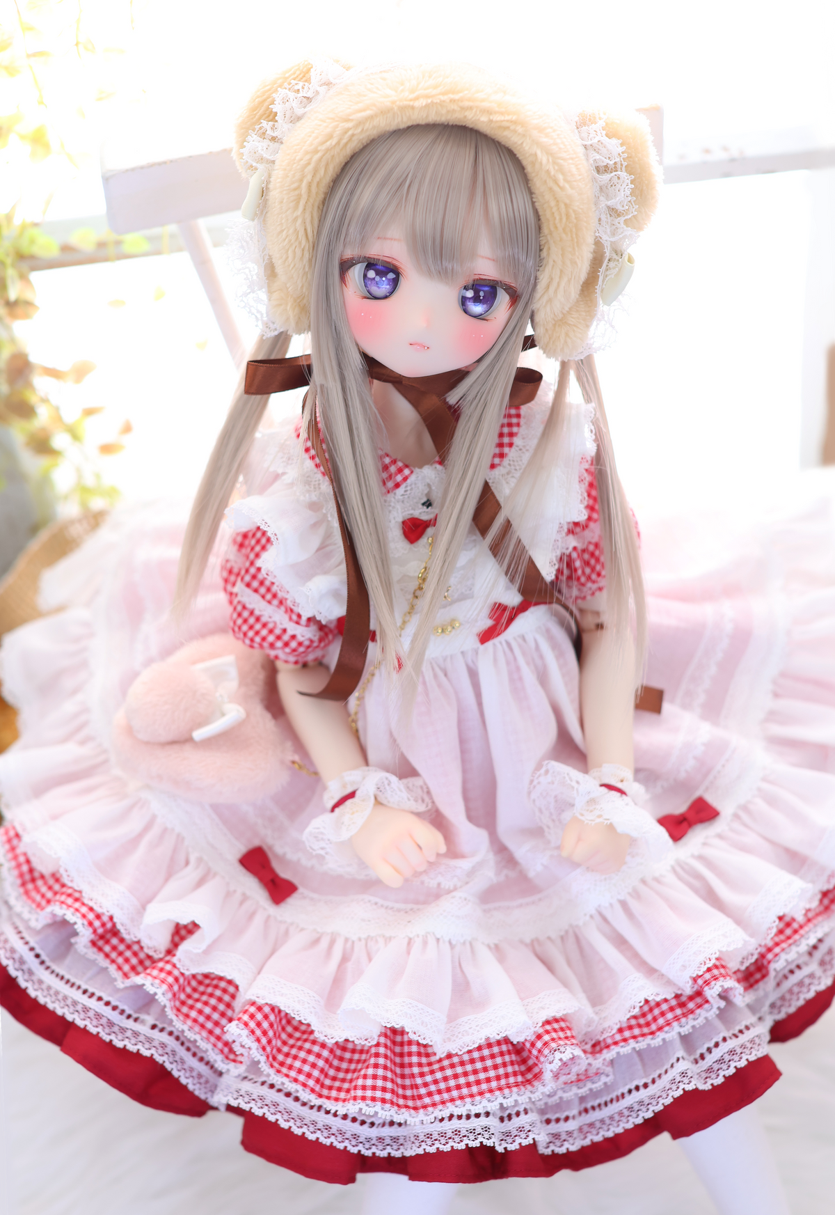 ハニベア・ピクニックセット（レッド）｜Mini Dollfie Dream ・ 1/4TinyFox PEKO・KUMAKO