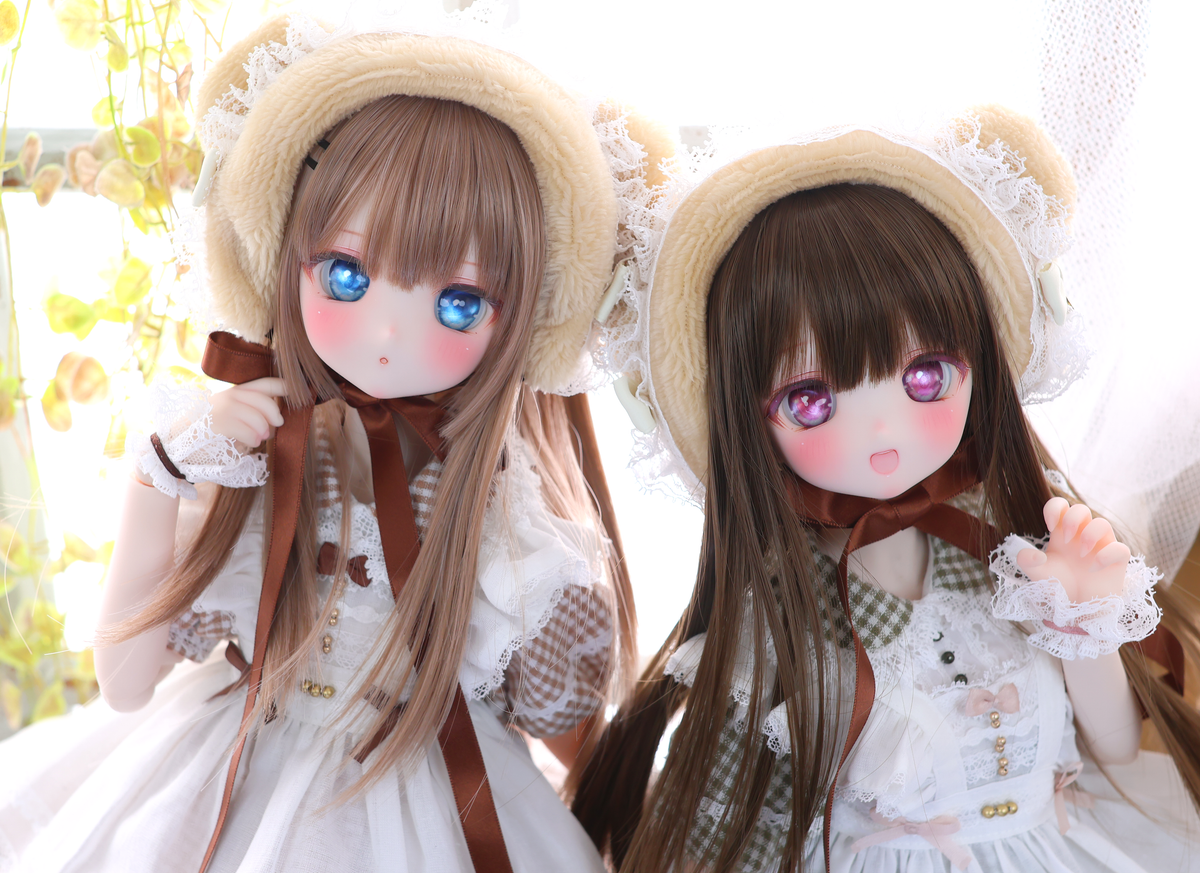 Honey Bear Picnic Set (Green) | Mini Dollfie Dream · 1/4 TinyFox PEKO · KUMAKO