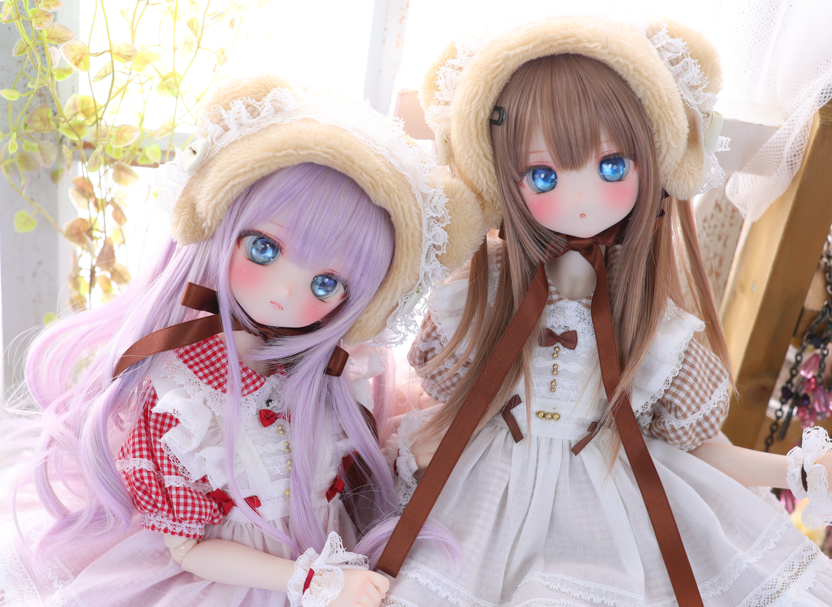 ハニベア・ピクニックセット（レッド）｜Mini Dollfie Dream ・ 1/4TinyFox PEKO・KUMAKO