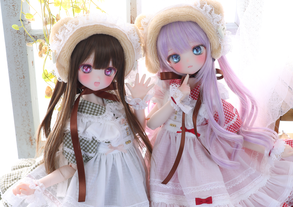 Honey Bear Picnic Set (Green) | Mini Dollfie Dream · 1/4 TinyFox PEKO · KUMAKO