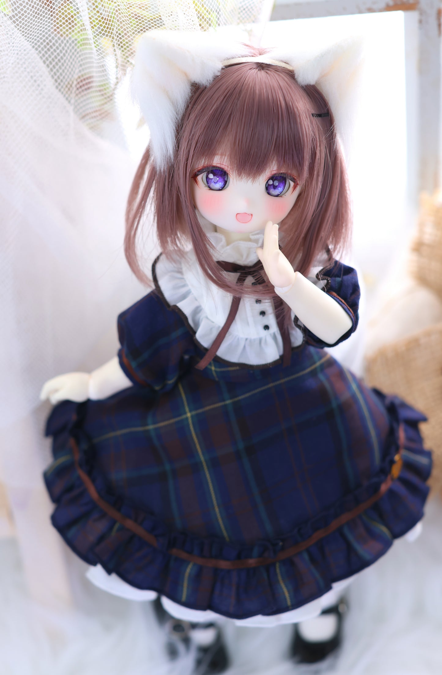 1/6TinyFox / BABY KUMAKO【 プチ・プリンセスドレス（チェック柄）】