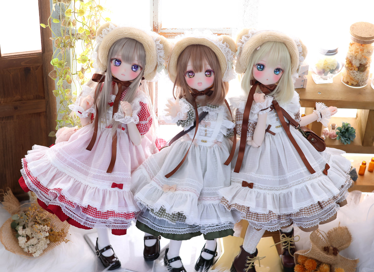 ハニベア・ピクニックセット（ブラウン）｜Mini Dollfie Dream ・ 1/4TinyFox PEKO・KUMAKO