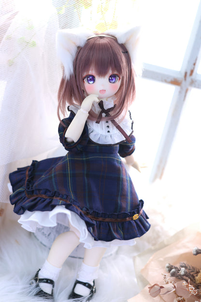 1/6TinyFox / BABY KUMAKO【 プチ・プリンセスドレス（チェック柄）】