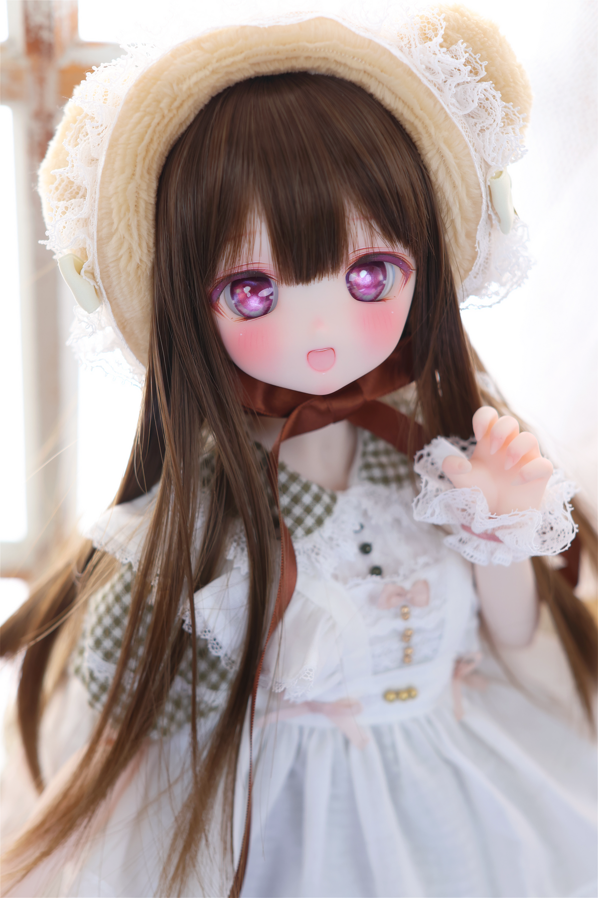 Honey Bear Picnic Set (Green) | Mini Dollfie Dream · 1/4 TinyFox PEKO · KUMAKO