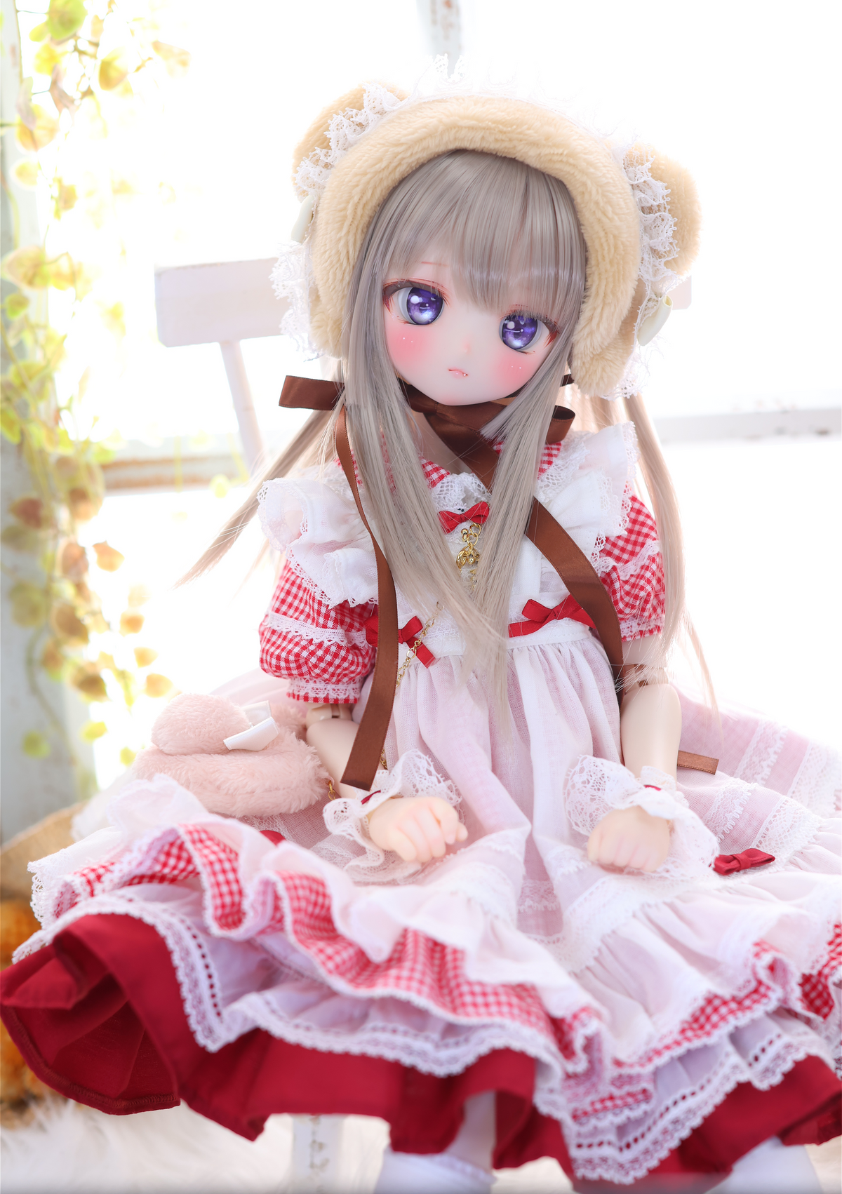 ハニベア・ピクニックセット（レッド）｜Mini Dollfie Dream ・ 1/4TinyFox PEKO・KUMAKO