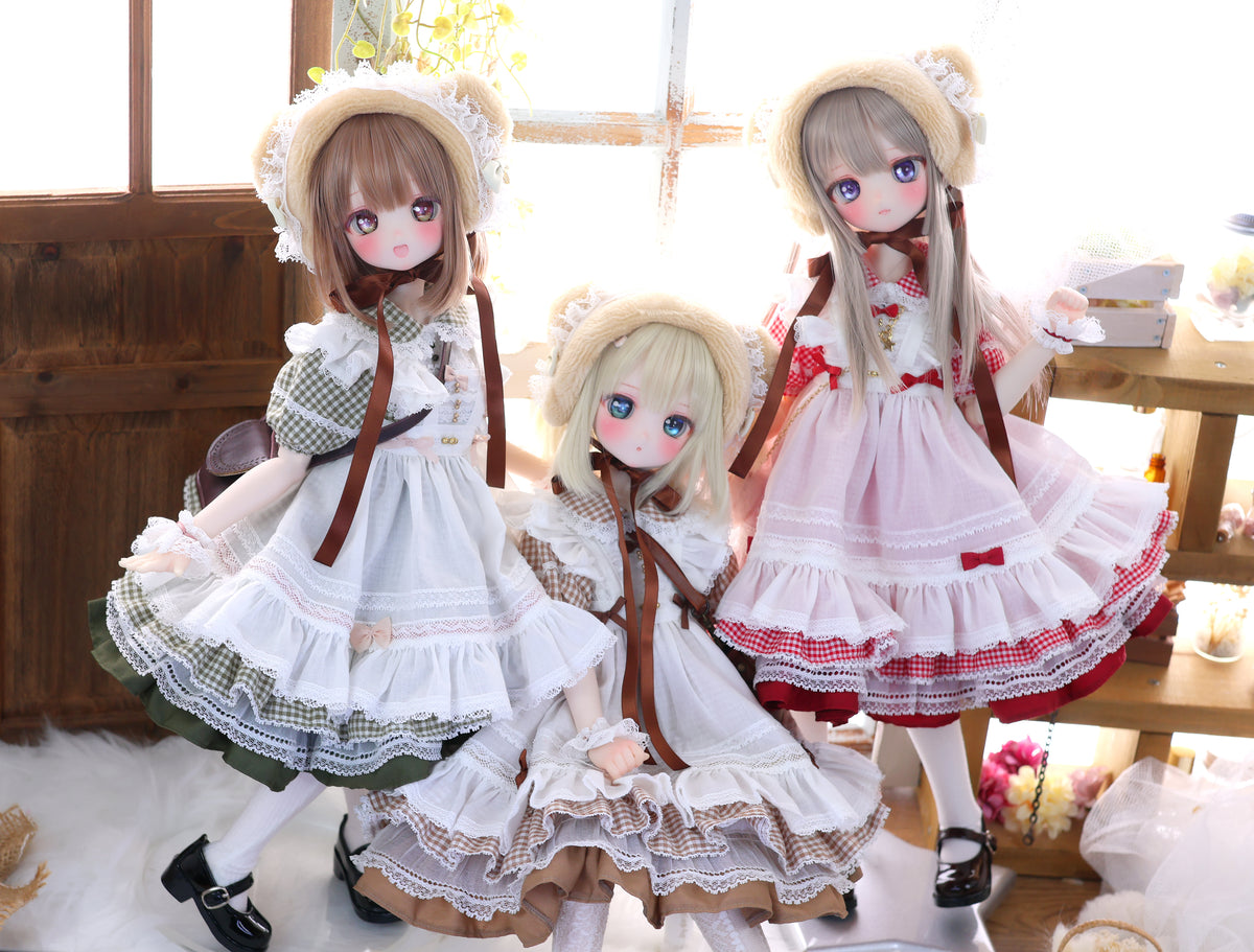 ハニベア・ピクニックセット（ブラウン）｜Mini Dollfie Dream ・ 1/4TinyFox PEKO・KUMAKO