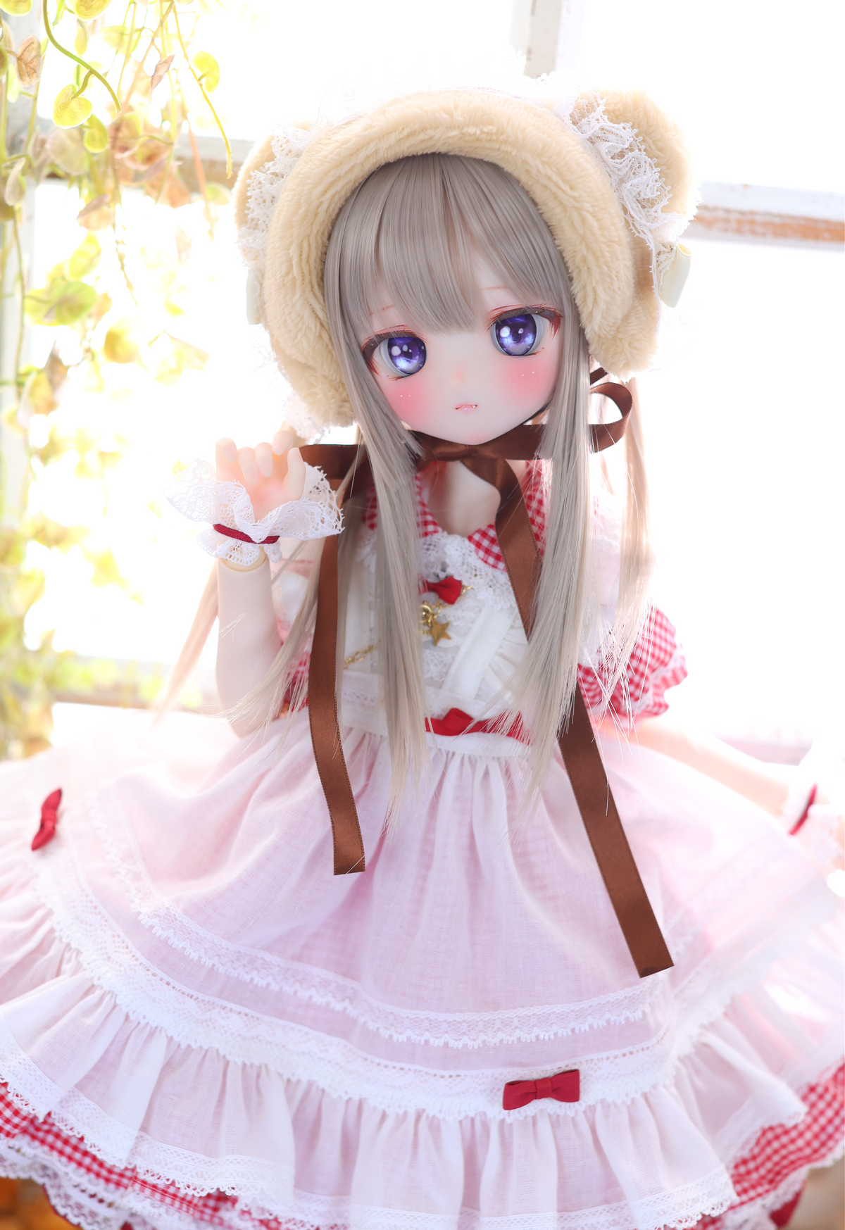 ハニベア・ピクニックセット（レッド）｜Mini Dollfie Dream ・ 1/4TinyFox PEKO・KUMAKO