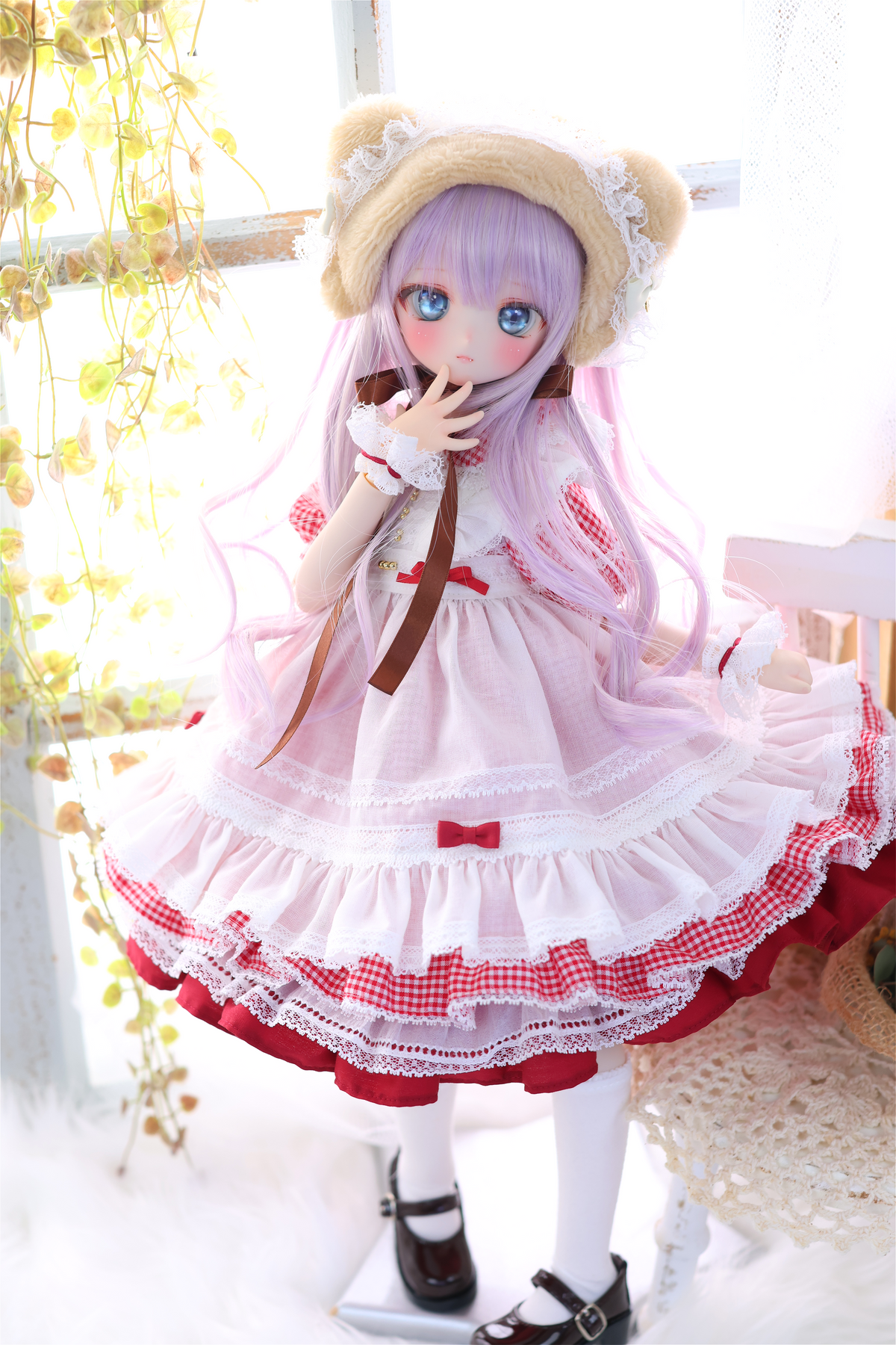 ハニベア・ピクニックセット（レッド）｜Mini Dollfie Dream ・ 1/4TinyFox PEKO・KUMAKO