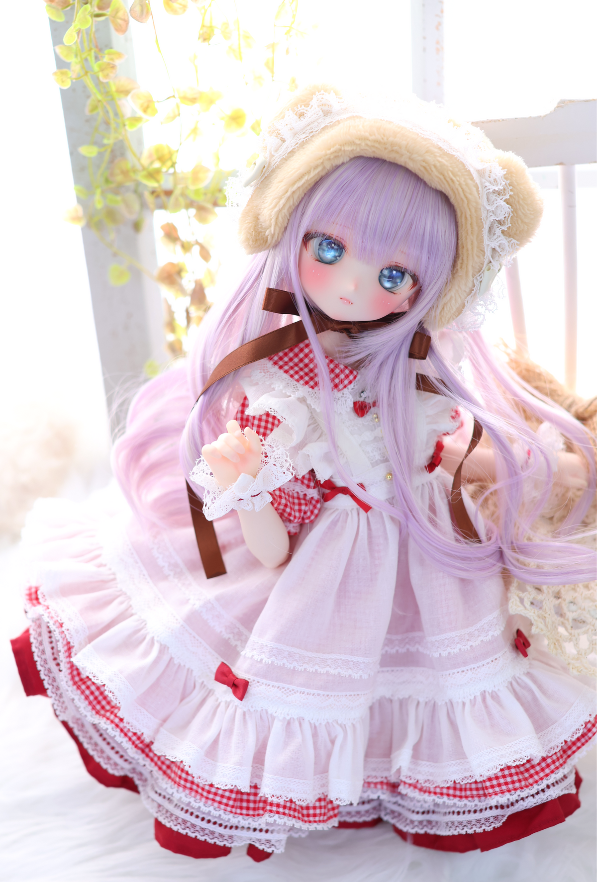 ハニベア・ピクニックセット（レッド）｜Mini Dollfie Dream ・ 1/4TinyFox PEKO・KUMAKO
