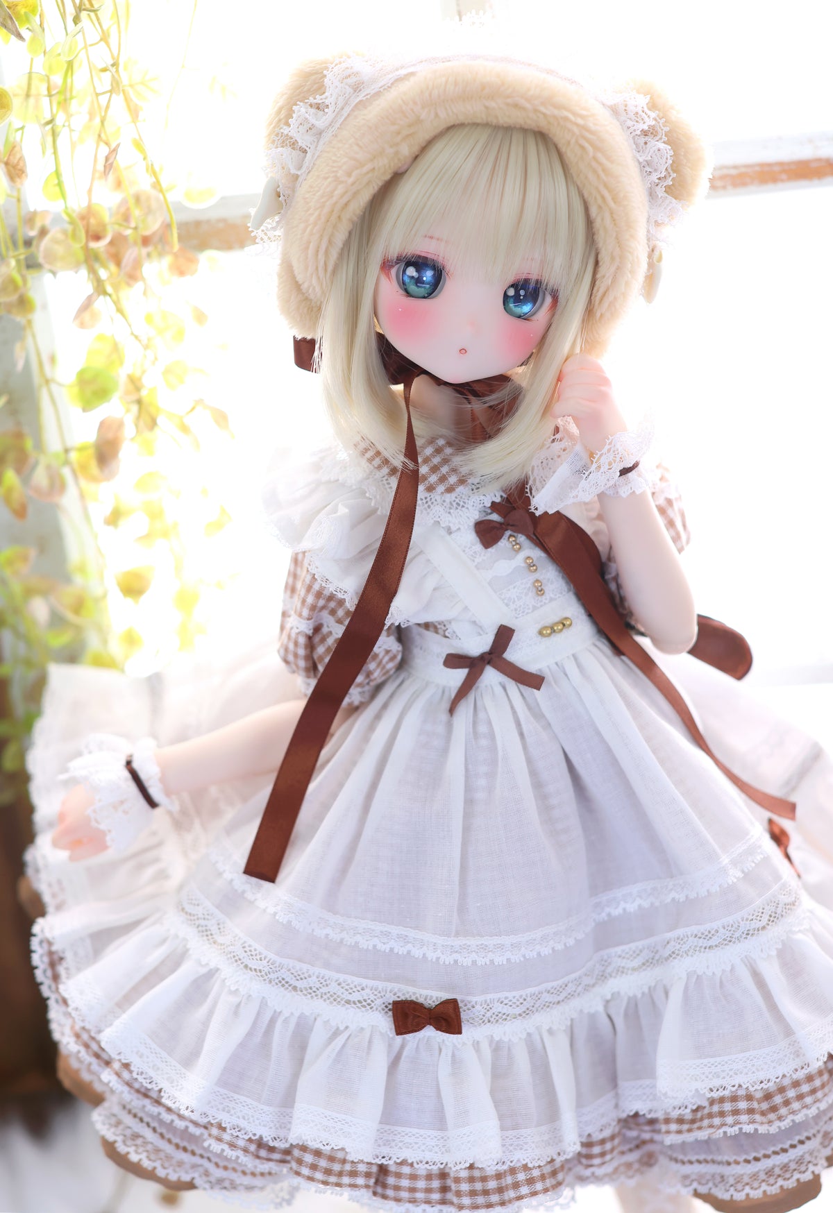 ハニベア・ピクニックセット（ブラウン）｜Mini Dollfie Dream ・ 1/4TinyFox PEKO・KUMAKO