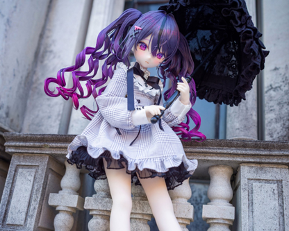 MDD / DDP / KUMAKO / SDM / Imomodoll対応 OF 【地雷ちゃん（ぐれーのちぇっく）】 【Jirai-chan (gray checkered)】