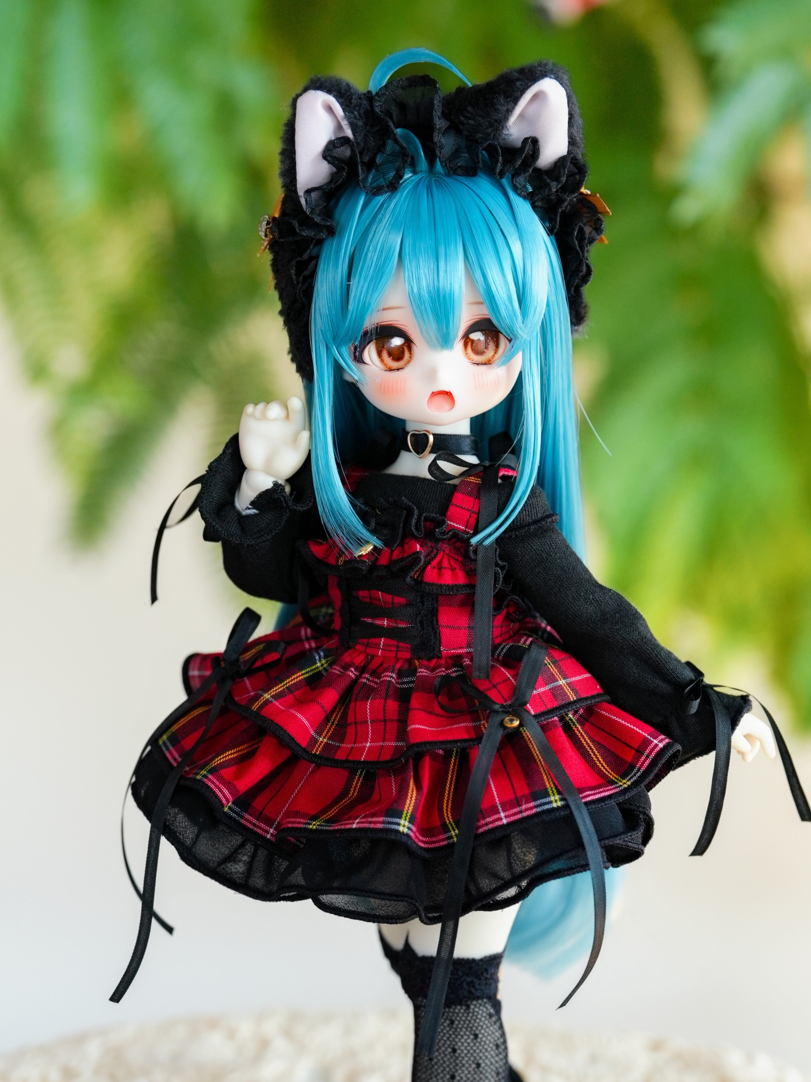 Off-shoulder dress(Red)｜1/6 TinyFox