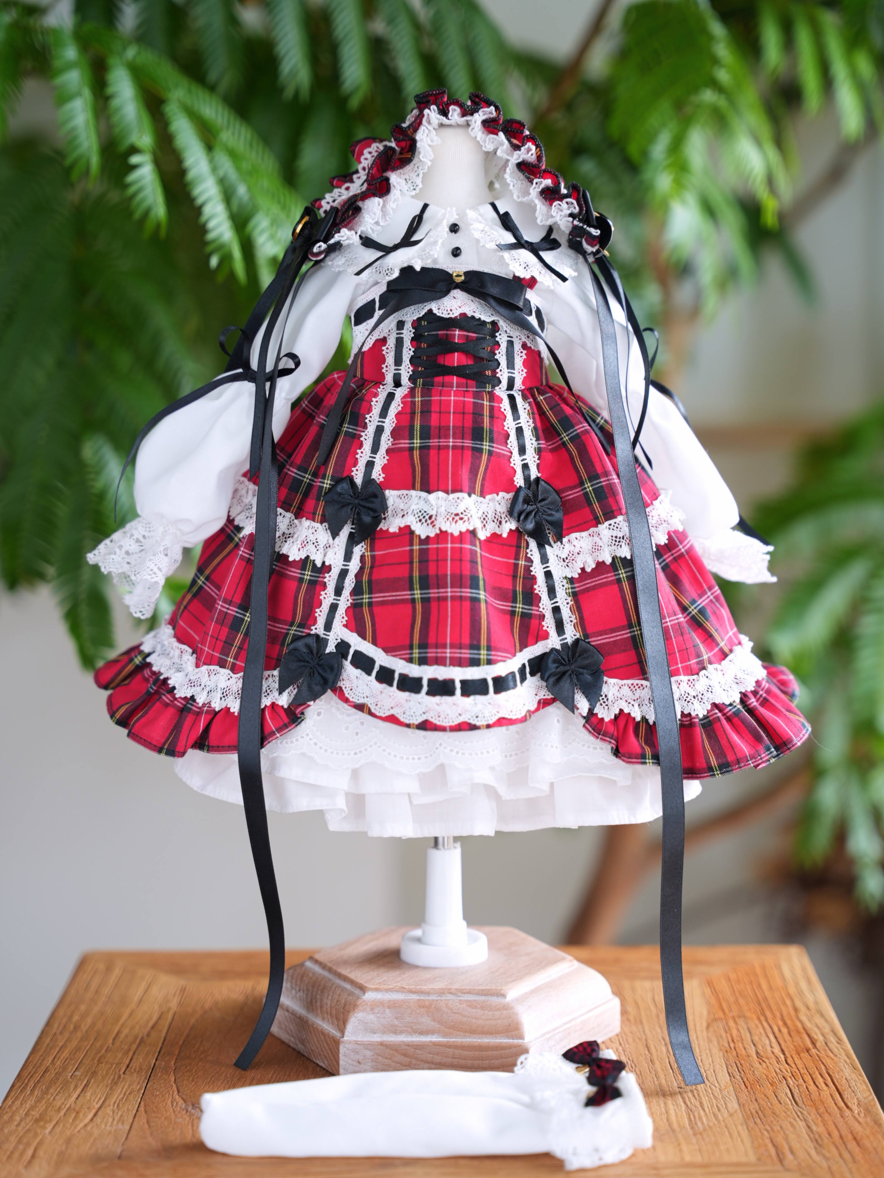 懐古ロリィタちゃん（赤）｜Mini Dollfie Dream・KUMAKO