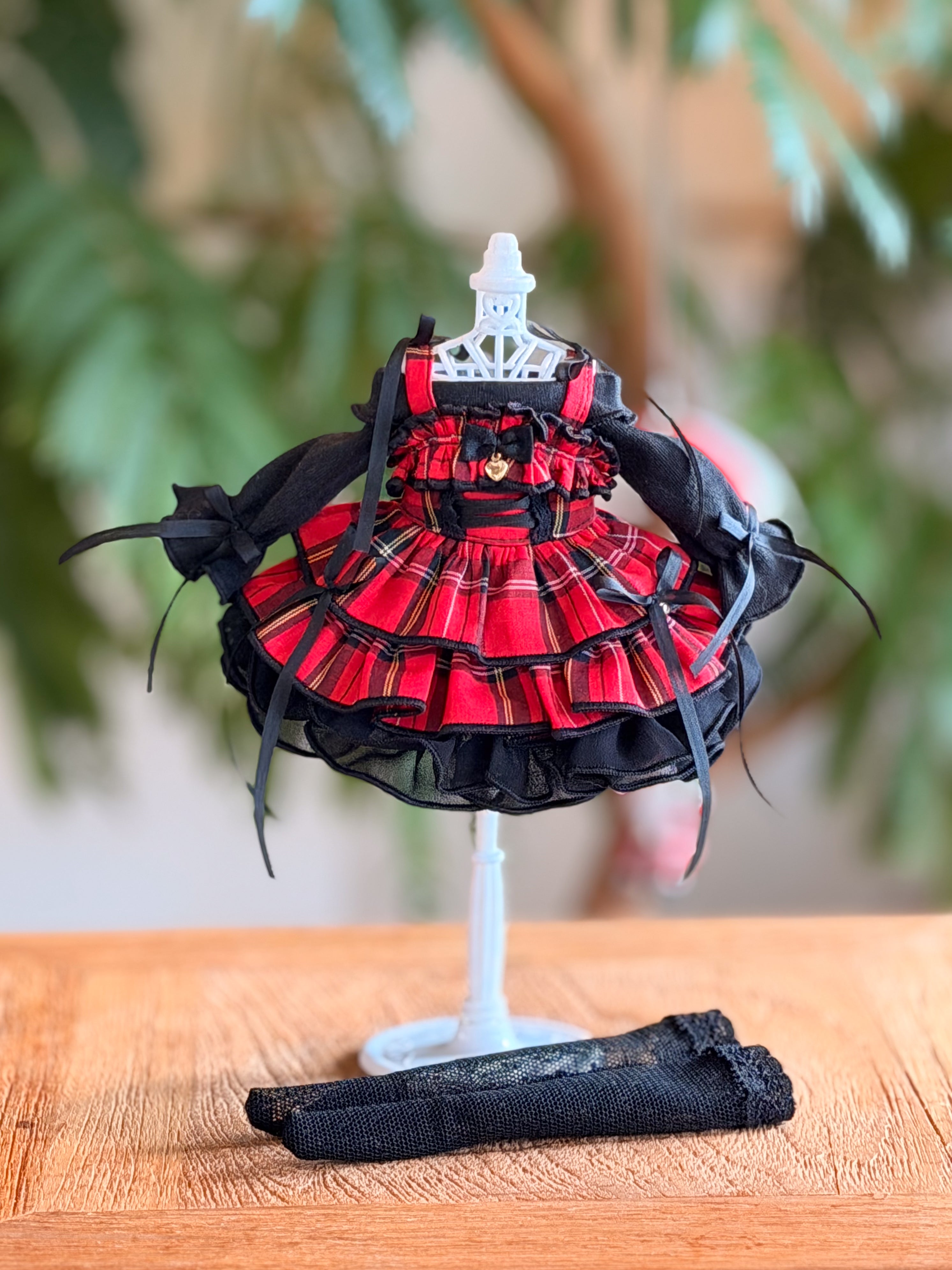 Off-shoulder dress(Red)｜1/6 TinyFox