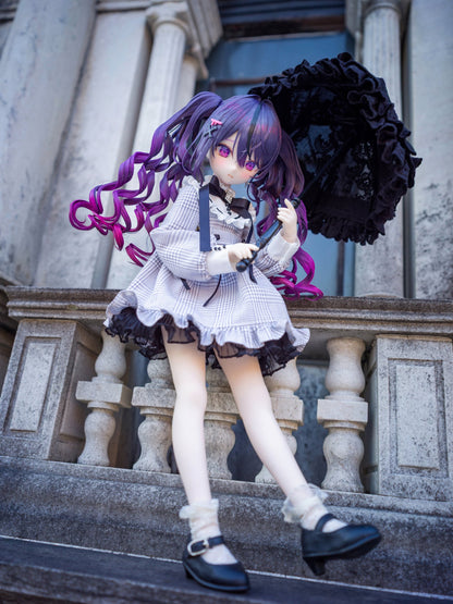 MDD / DDP / KUMAKO / SDM / Imomodoll対応 OF 【地雷ちゃん（ぐれーのちぇっく）】 【Jirai-chan (gray checkered)】