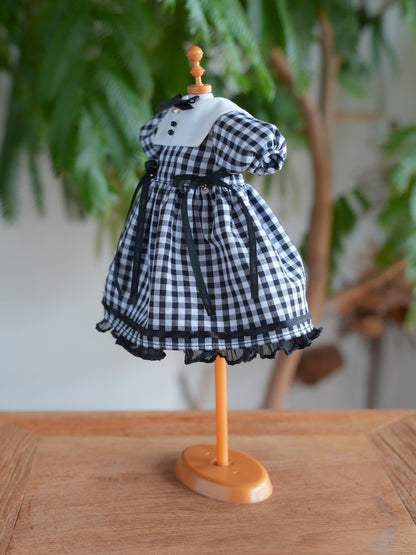 1/6サイズ TinyFox / BabyKUMAKO【ギンガムチェックワンピセット 型紙（紙出力Ver）】