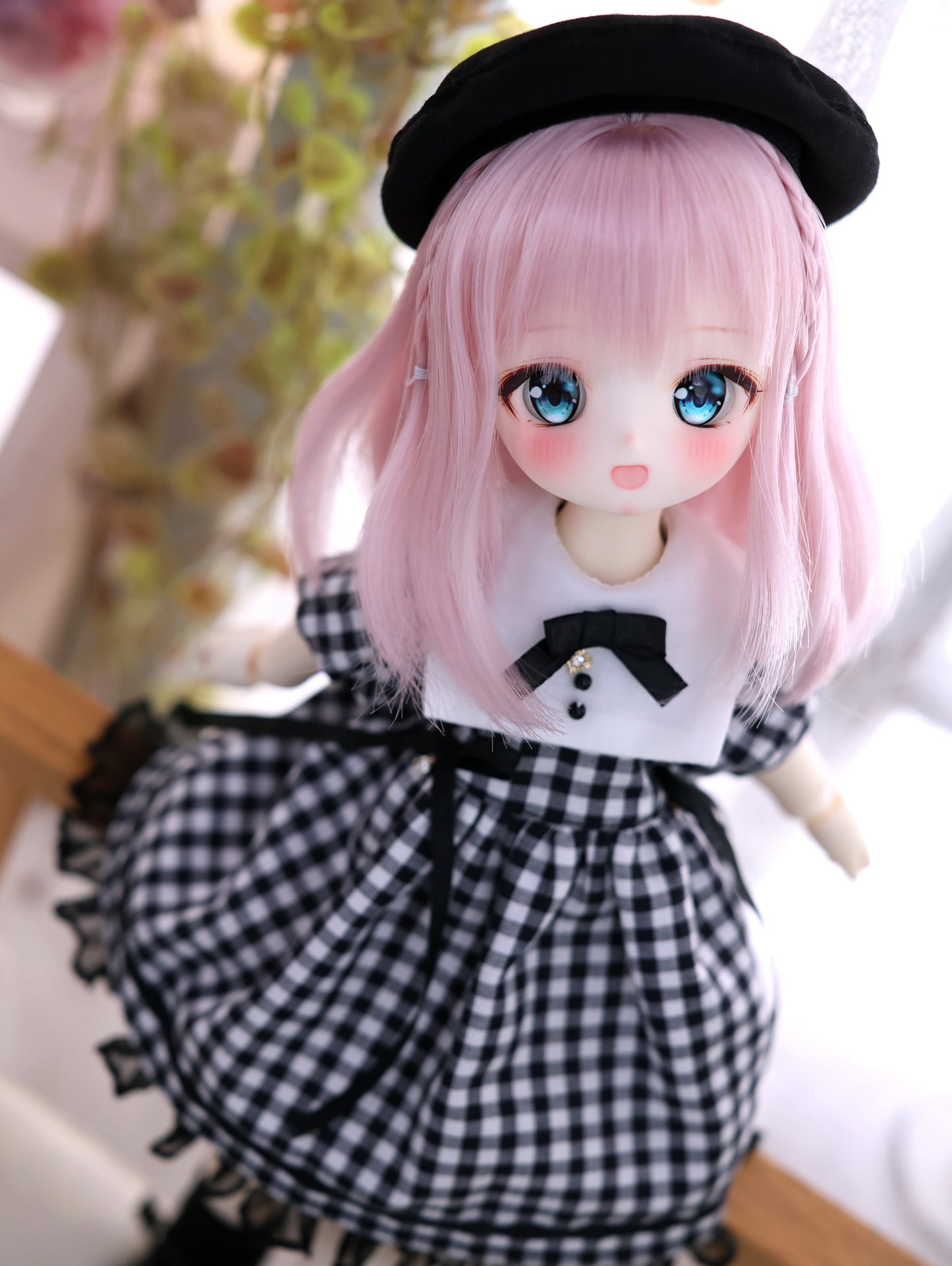 1/6サイズ TinyFox / BabyKUMAKO【ギンガムチェックワンピセット 型紙（紙出力Ver）】