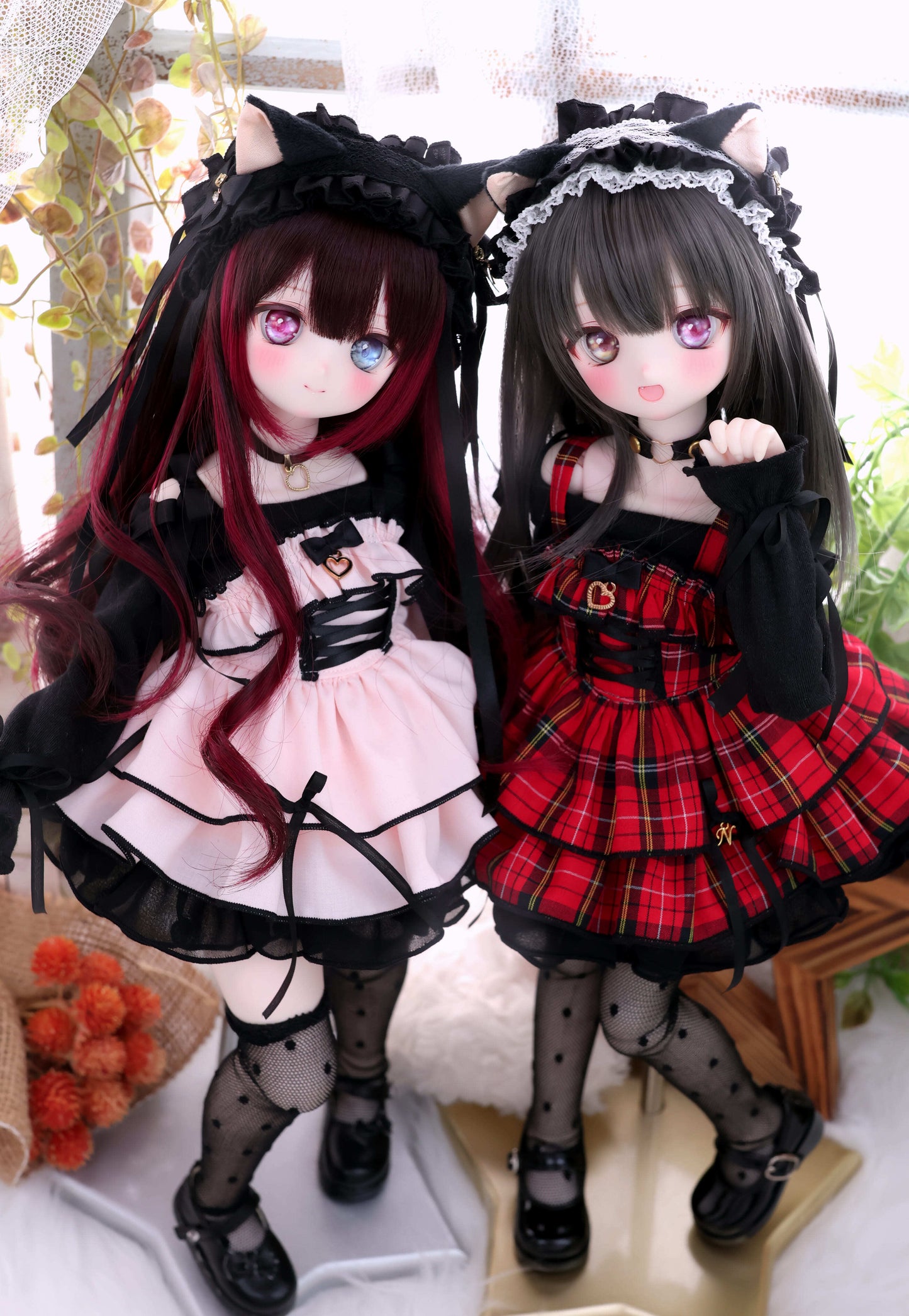 MDD / KUMAKO【ドットチュール・ニーハイソックス】【Dot Tulle Knee-High Socks】