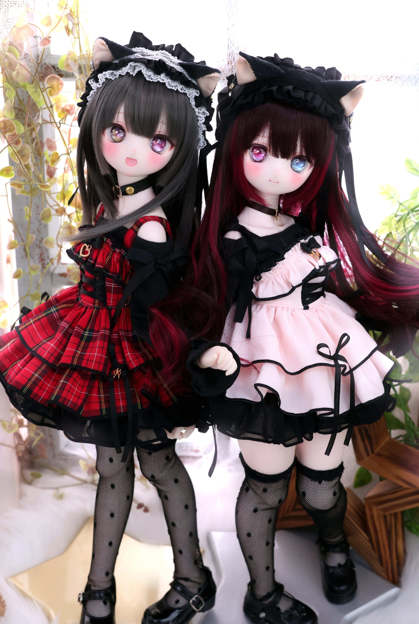 MDD / KUMAKO【ドットチュール・ニーハイソックス】【Dot Tulle Knee-High Socks】