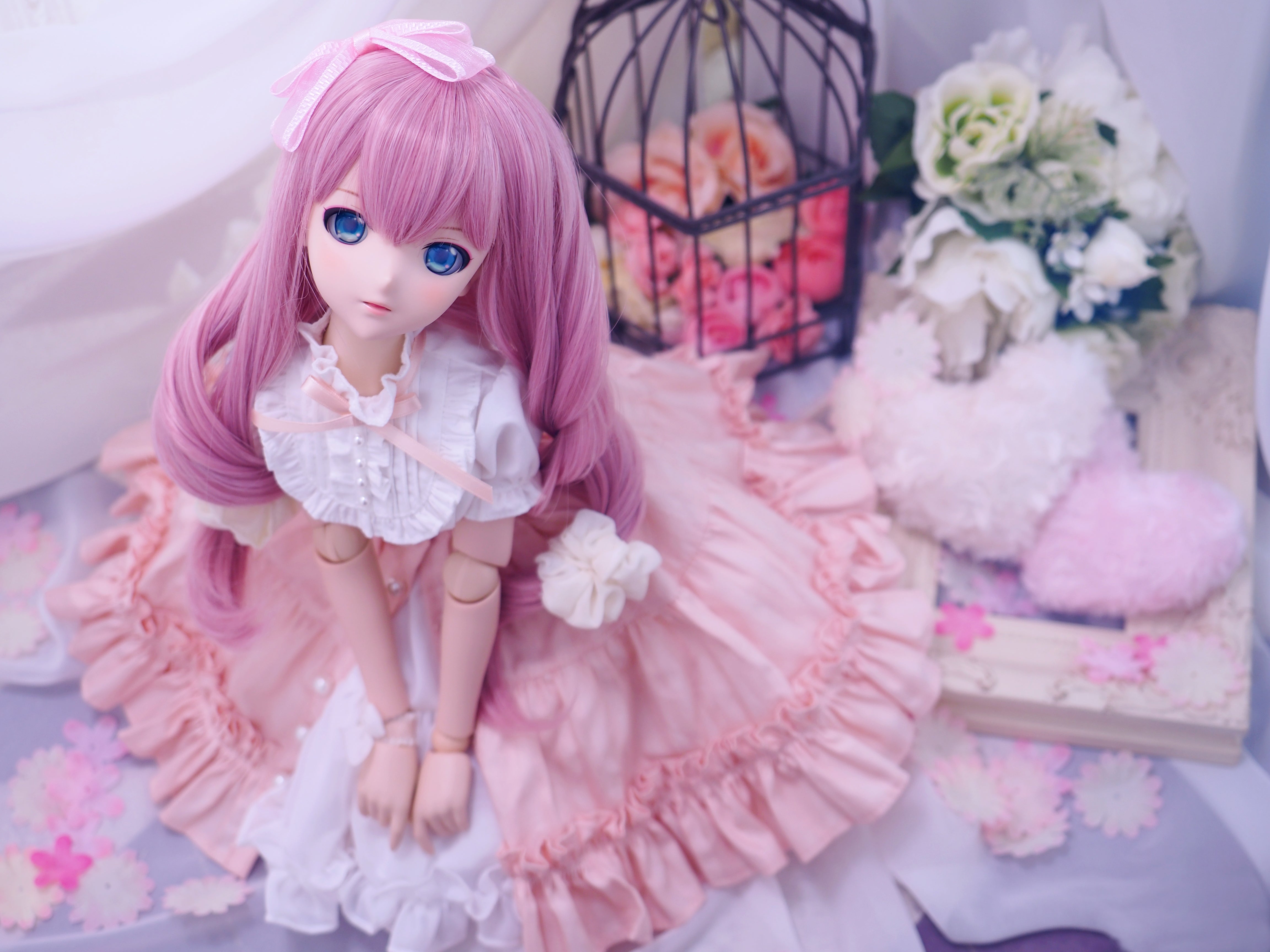 なないろパニエ ロング（白）｜MDD・DD・DDS・DDP・TinyFox PEKO・SD