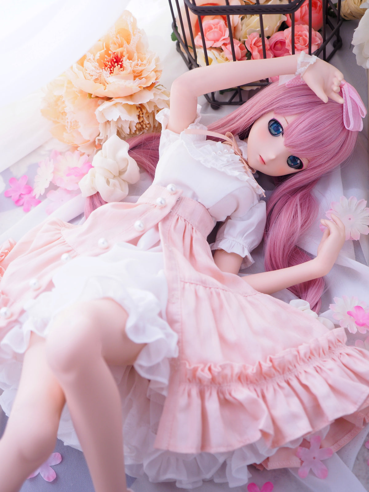 なないろパニエ ロング（白）｜MDD・DD・DDS・DDP・TinyFox PEKO・SD