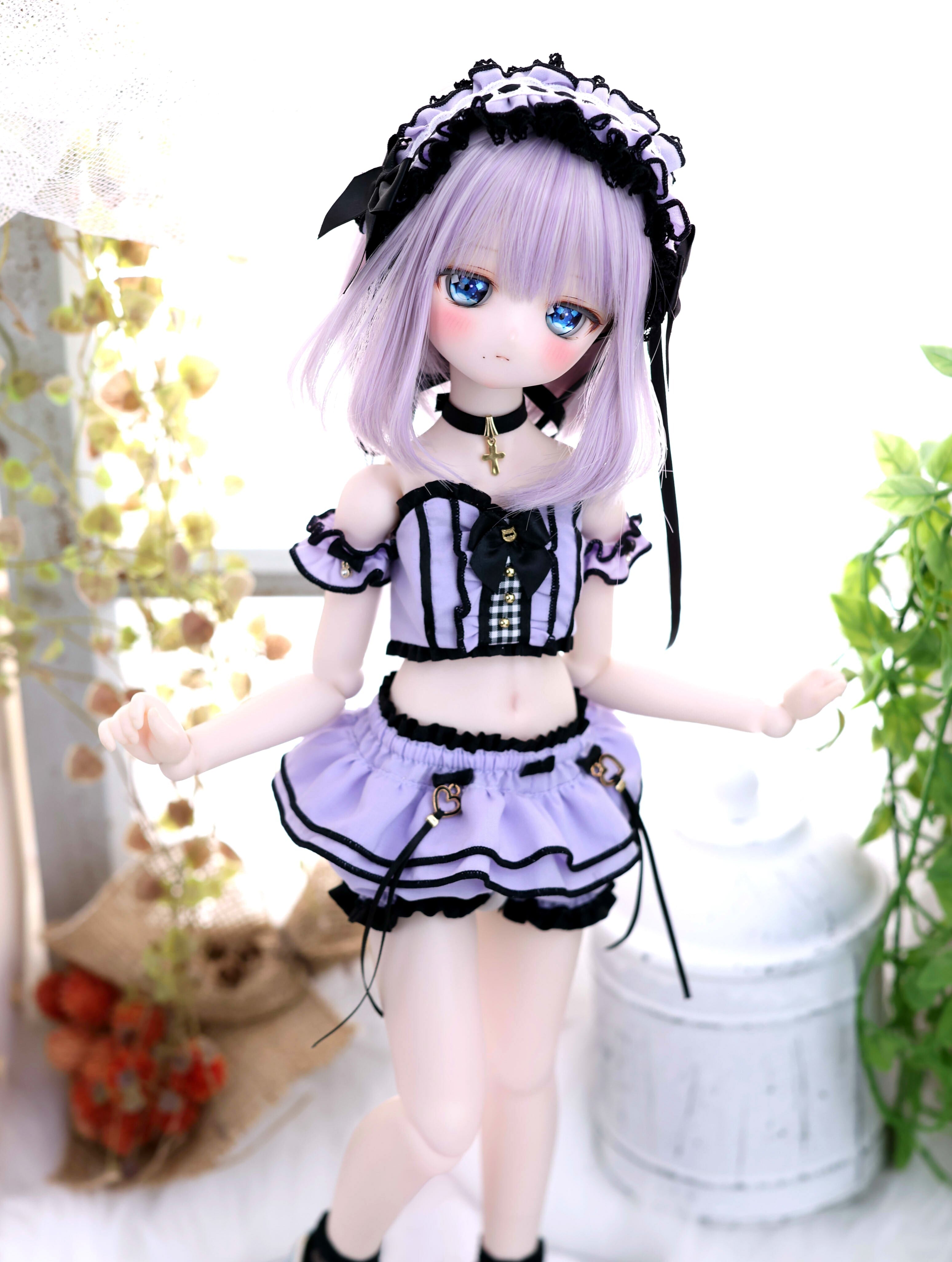 地雷系ゆめゆめルームウェア（パープルカラー）｜Mini Dollfie Dream