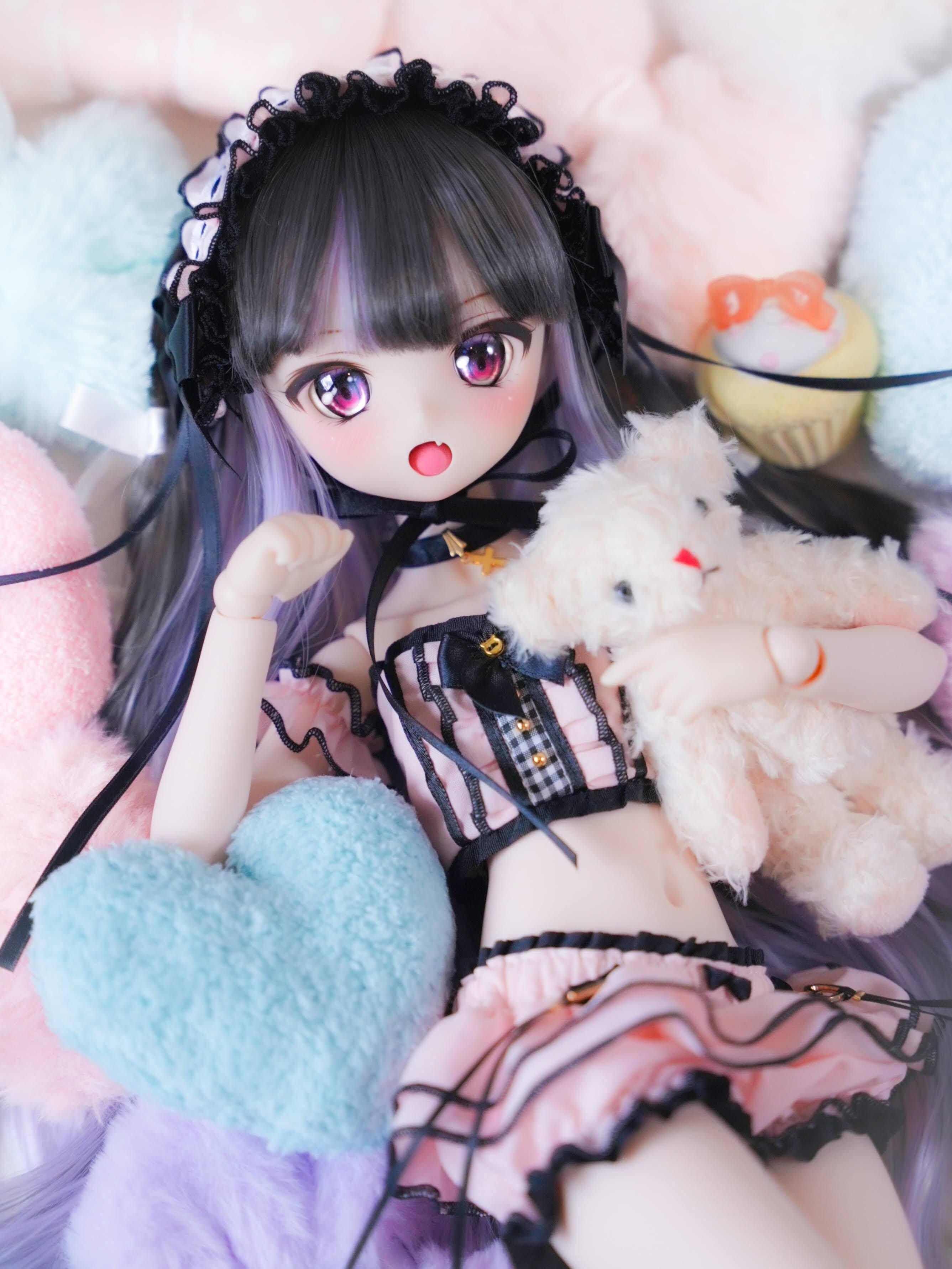 Jirai-style loungewear (Pink)｜Mini Dollfie Dream