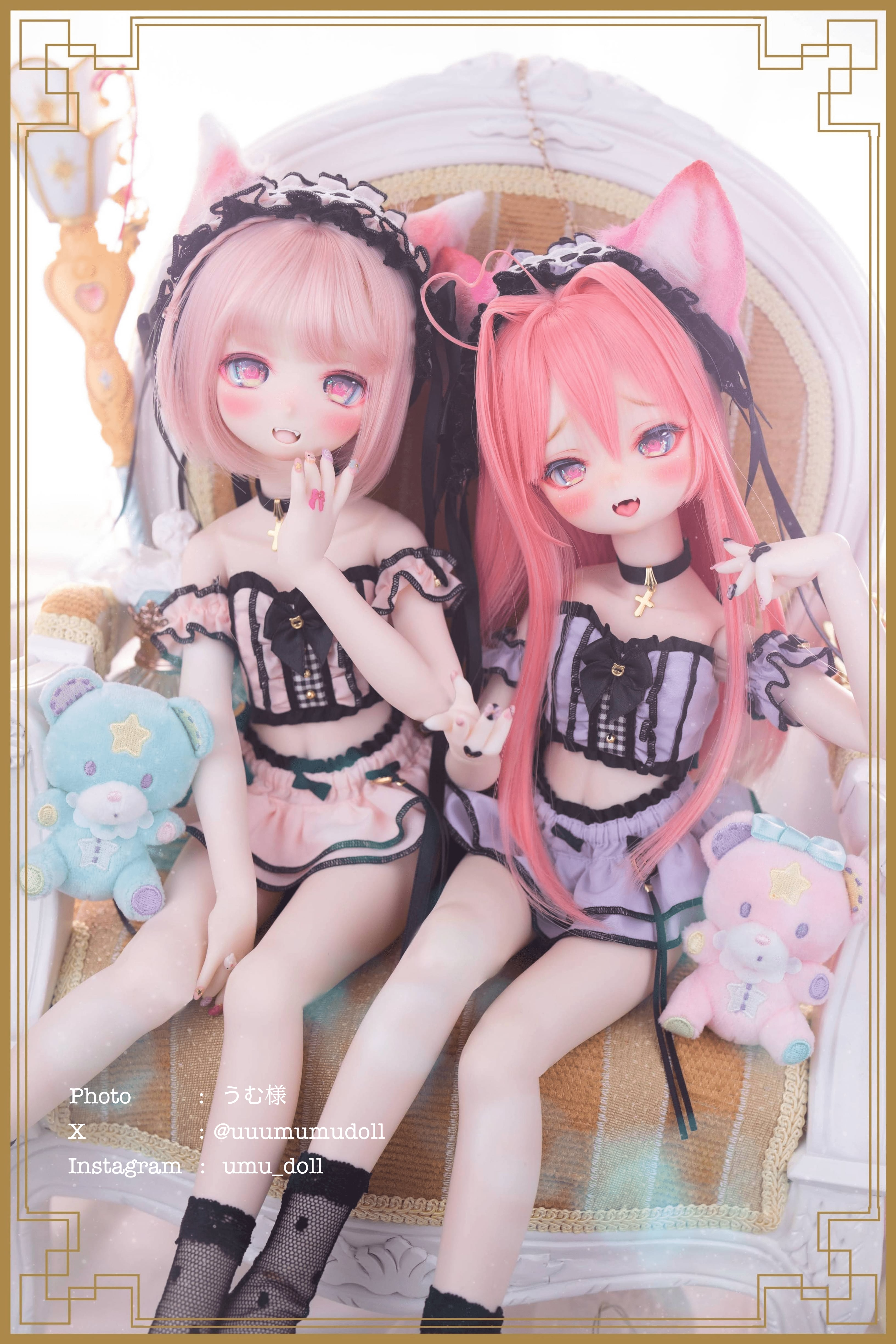 Jirai-style loungewear (Pink)｜Mini Dollfie Dream