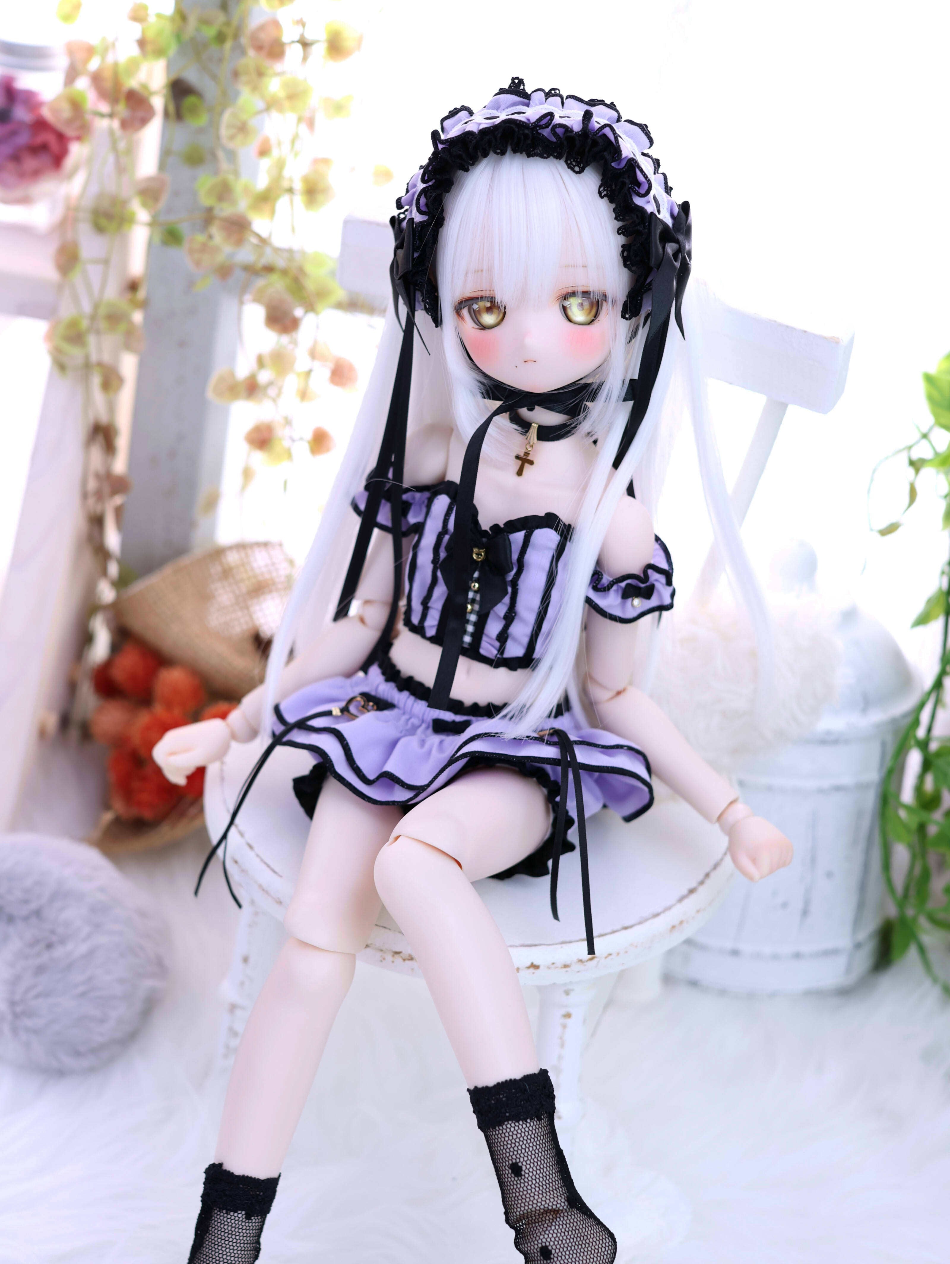 地雷系ゆめゆめルームウェア（パープルカラー）｜Mini Dollfie Dream