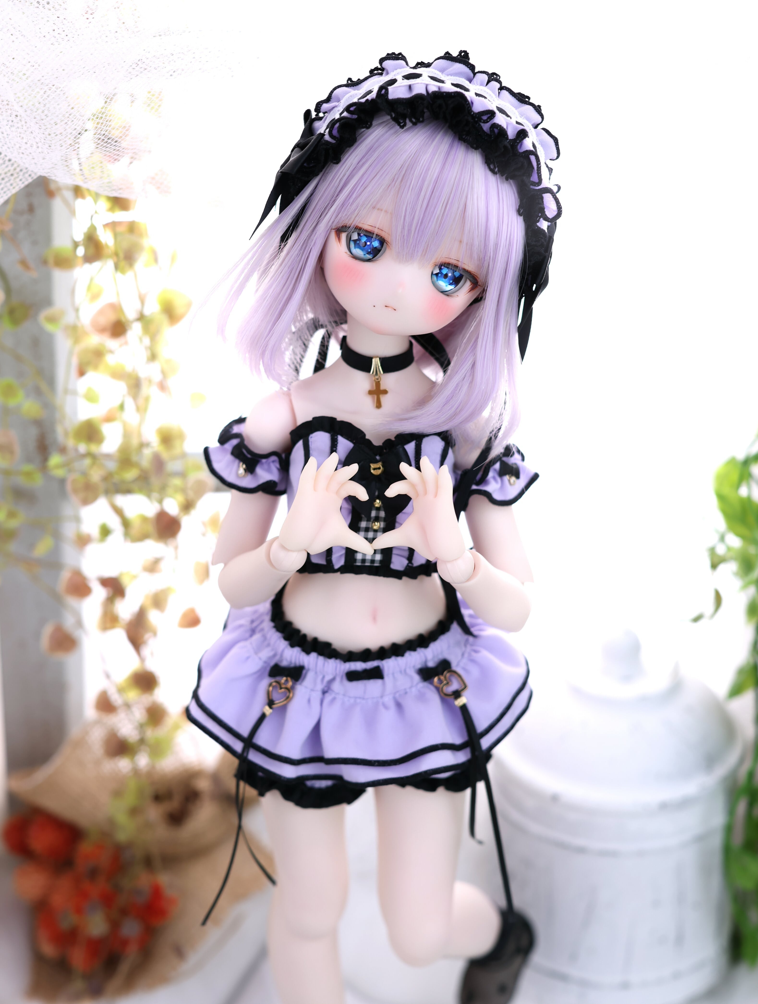 地雷系ゆめゆめルームウェア（パープルカラー）｜Mini Dollfie Dream