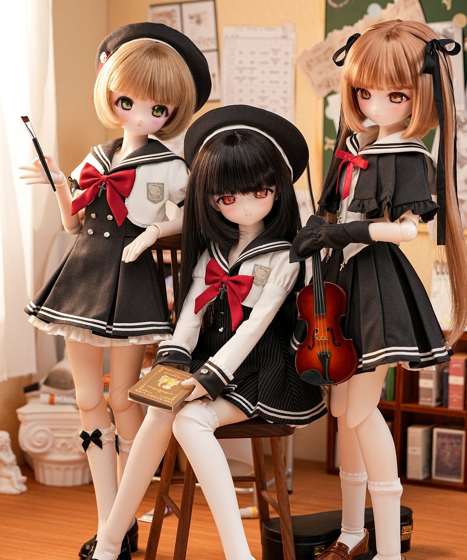 TinyFox 狐狐学園 美術科・音楽科・文学科の3人