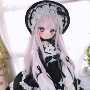 懐古ロリィタ ボンネット単品（黒）｜Mini Dollfie Dream・KUMAKO