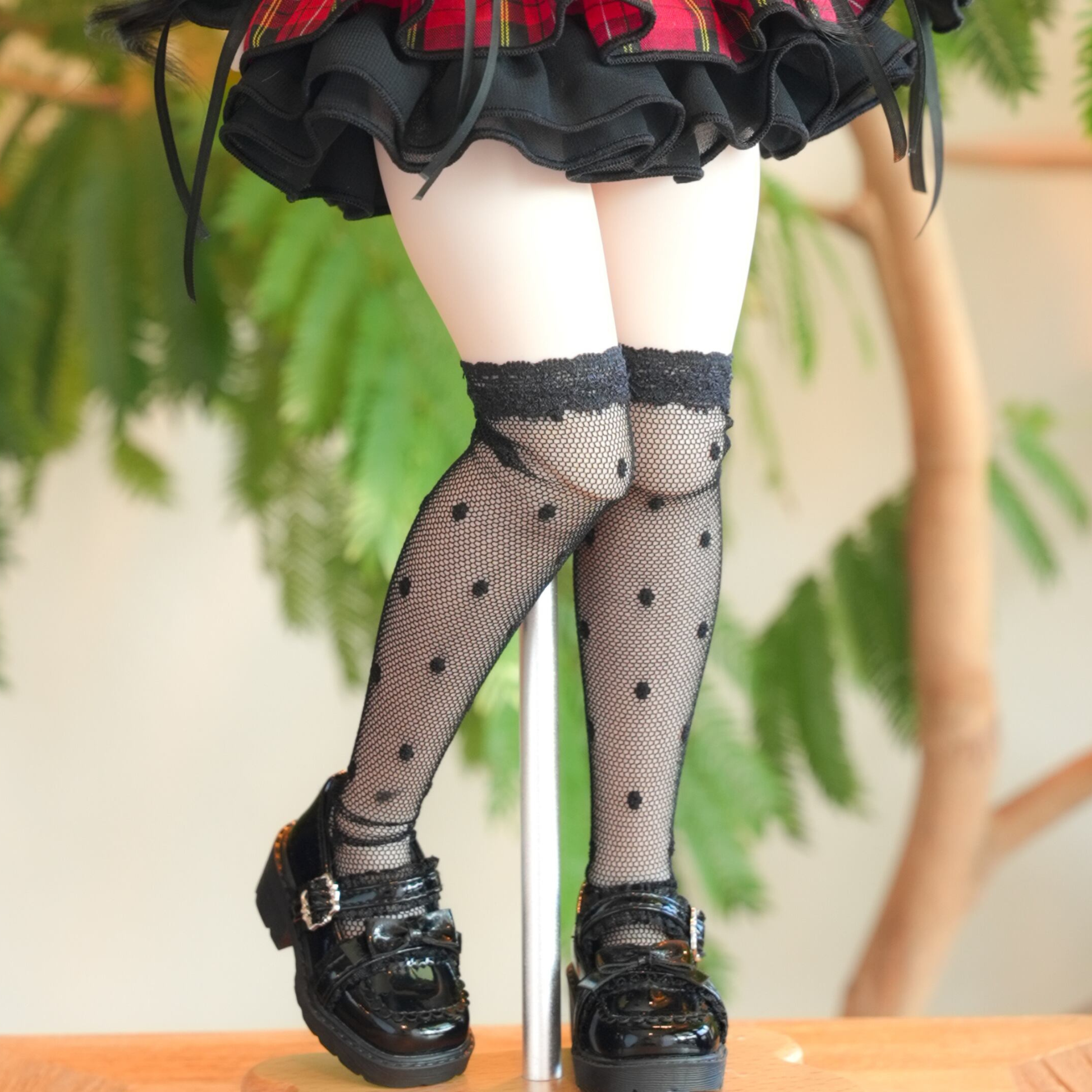 ドットチュール・ニーハイソックス｜Mini Dollfie Dream ・ KUMAKO