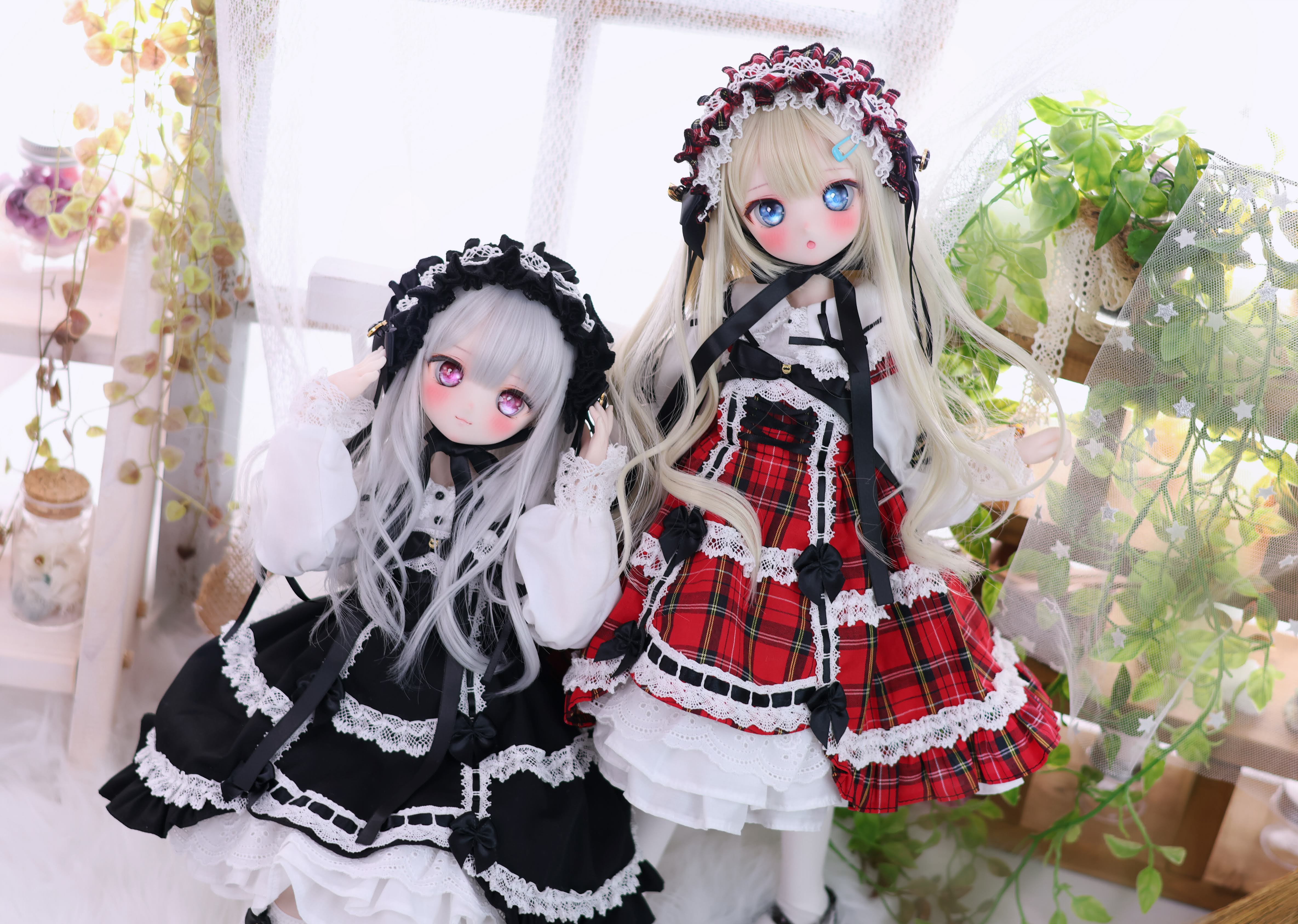 懐古ロリィタちゃん（赤）｜Mini Dollfie Dream・KUMAKO