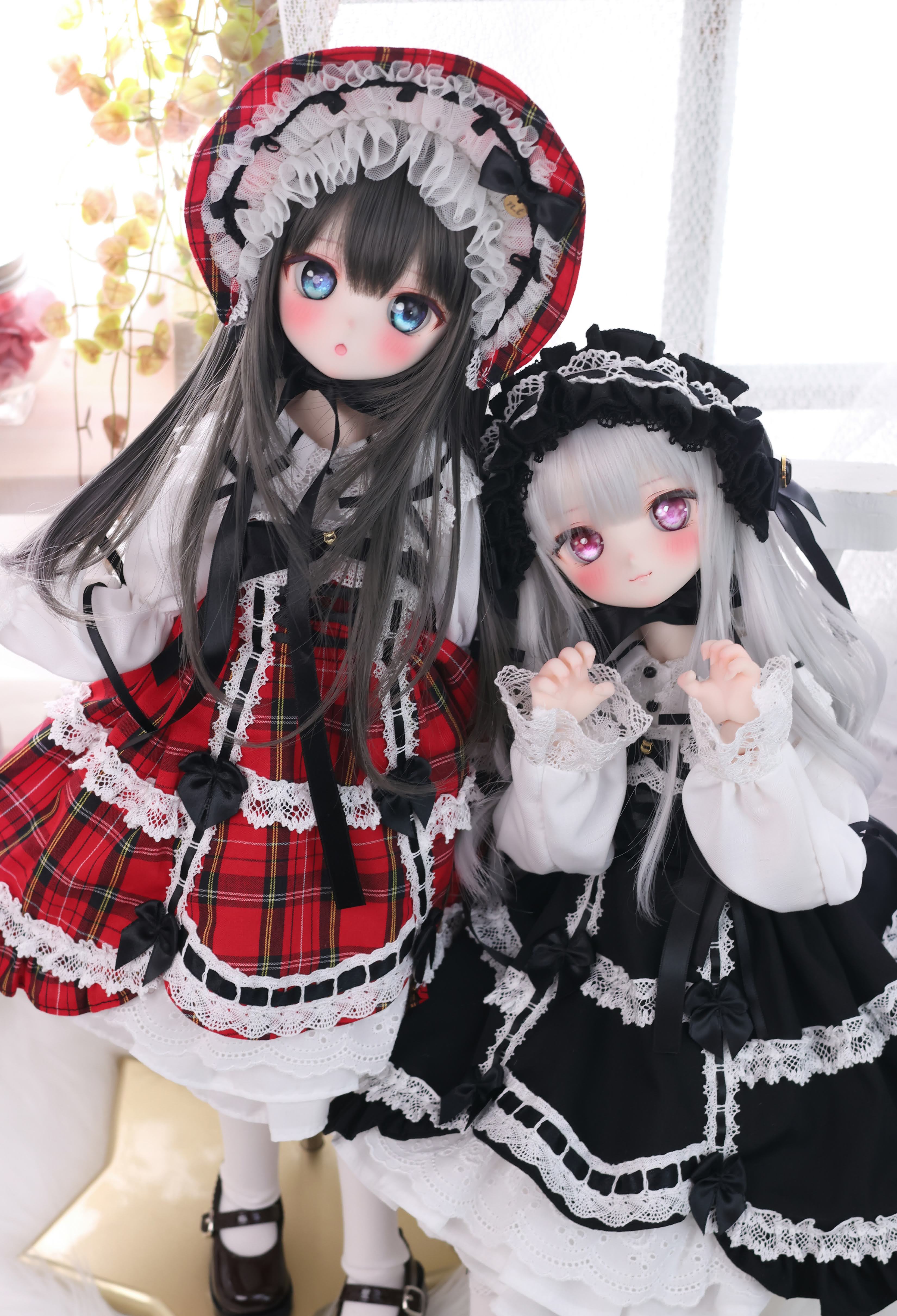 懐古ロリィタ ボンネット単品（赤）｜Mini Dollfie Dream・KUMAKO