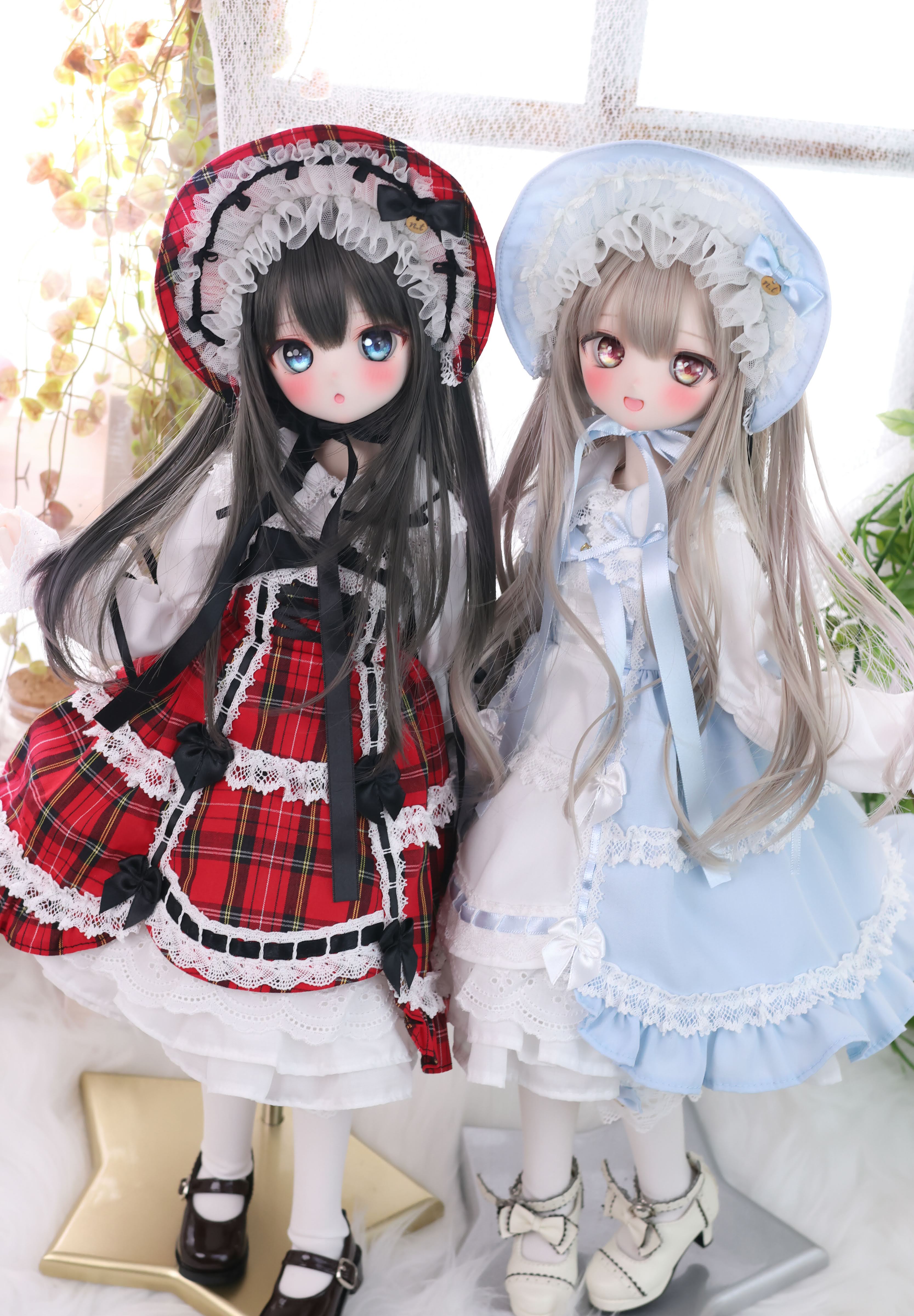 懐古ロリィタ ボンネット単品（赤）｜Mini Dollfie Dream・KUMAKO